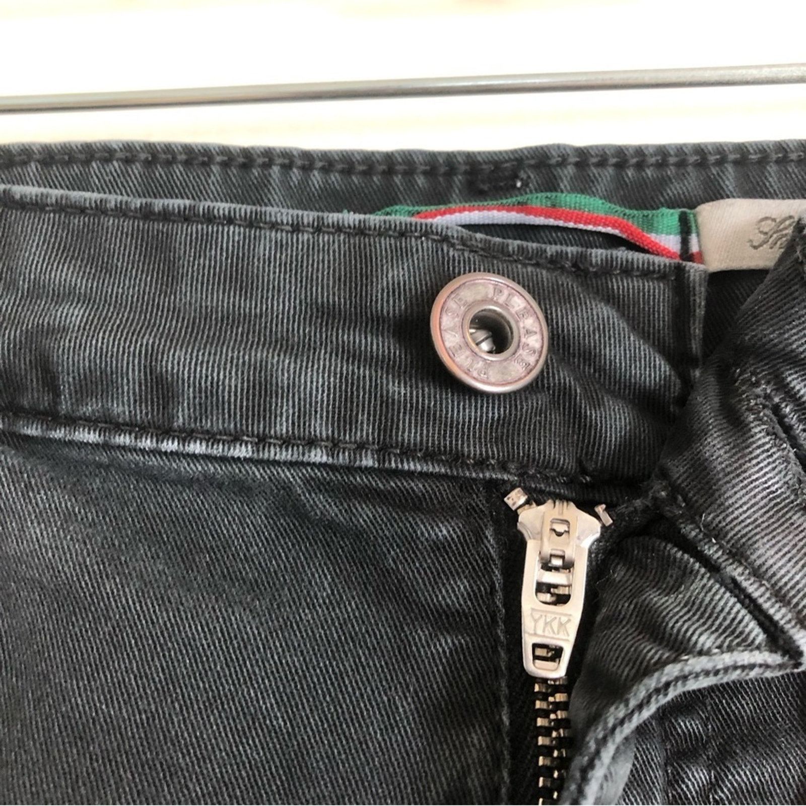 Other Please Made in Italy Black Denim Straight Leg Mid Rise Jeans Size 27" / US 4 / IT 40 - 9 Thumbnail