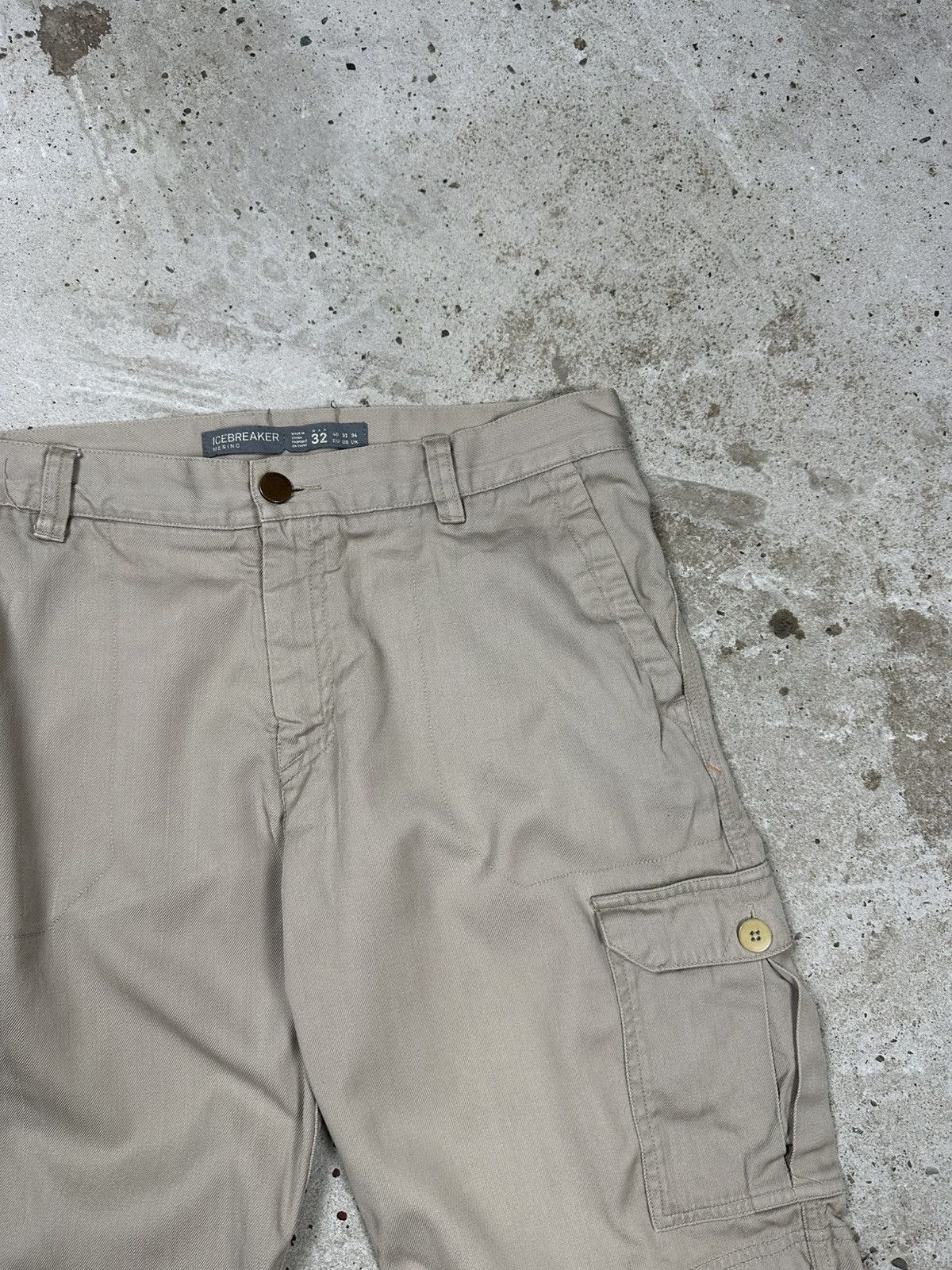Icebreaker Icebreaker Merino Beige Cargo Shorts Multipocket Outdoor Size US 32 / EU 48 - 6 Thumbnail