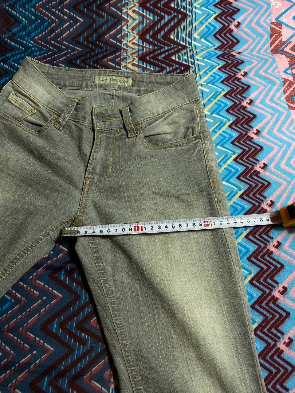 Calvin Klein × Vintage JAPANESE RETRO SELVAGE Skinny JEANS Size 25" / US 0 / IT 36 - 9 Thumbnail