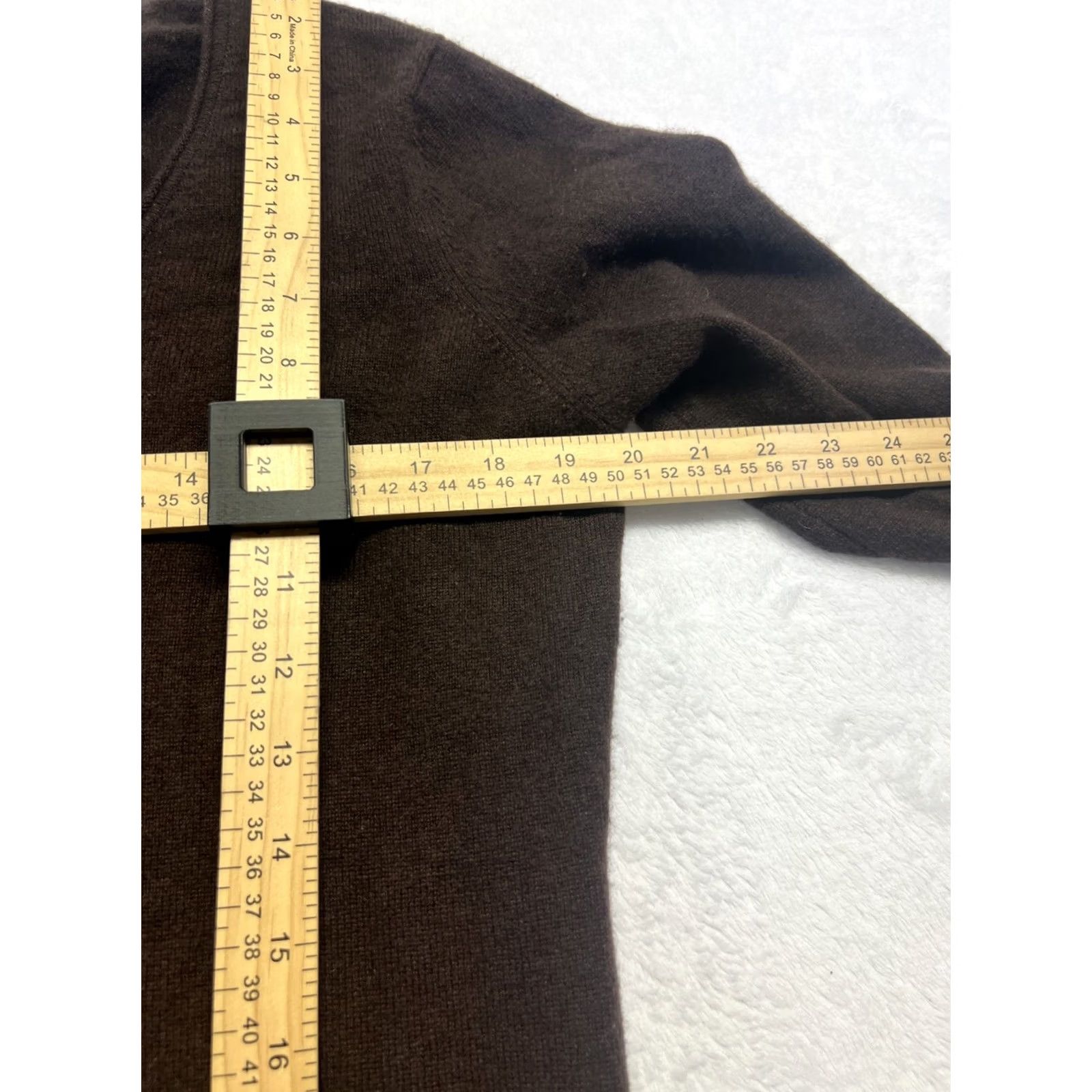 Vintage VINTAGE Peck & Peck 100% Cashmere Sweater XL Brown Crew Neck Women Pullover Long Sleeve Casual Business Travel Lightweight Breathable Necktone: Brown Size XL / US 12-14 / IT 48-50 - 6 Thumbnail