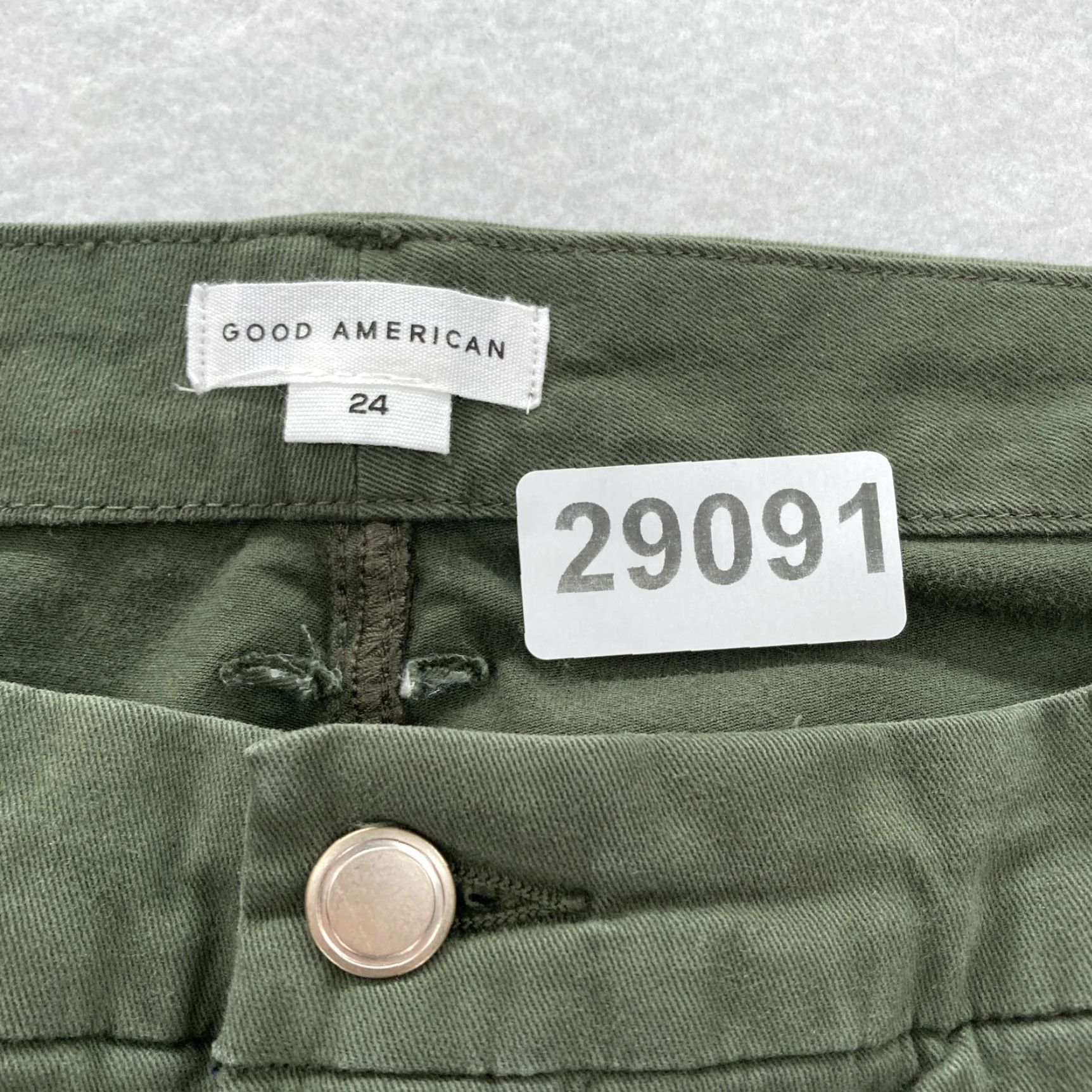 Good American Good American Good Classic Pants Women's Plus 24 Green Stretch High Rise Casual Size 42" / US 20 - 4 Thumbnail
