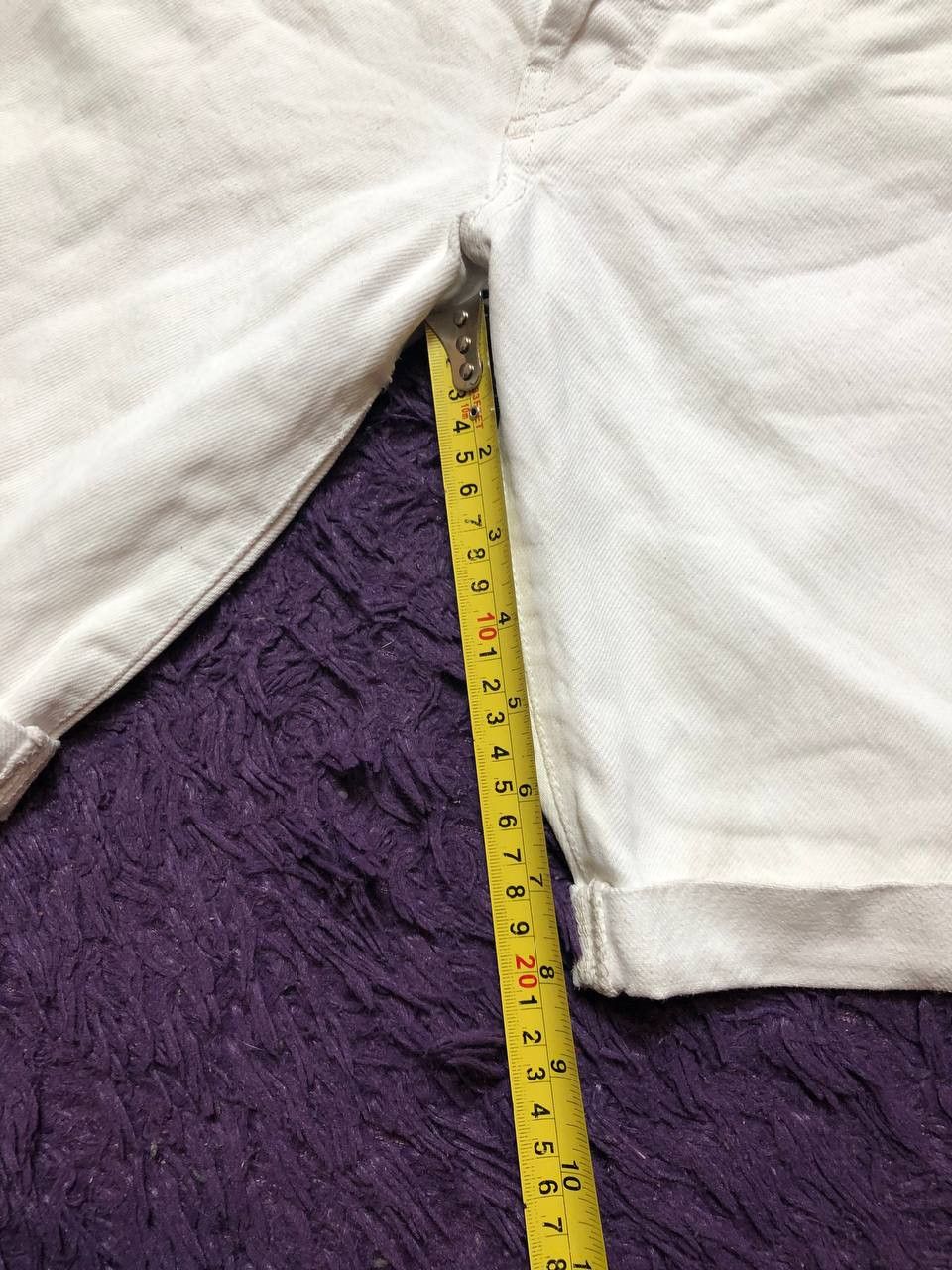 Diesel Vintage Diesel Streetwear White Denim Shorts Size 29 Size US 29 - 13 Thumbnail