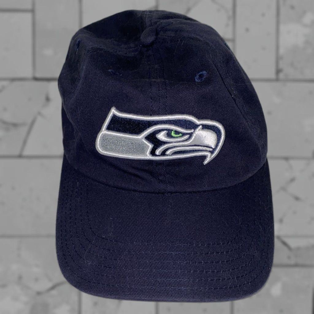 NFL Seattle Seahawks NFL Navy Blue Adustable Boys Hat Size ONE SIZE - 1 Thumbnail