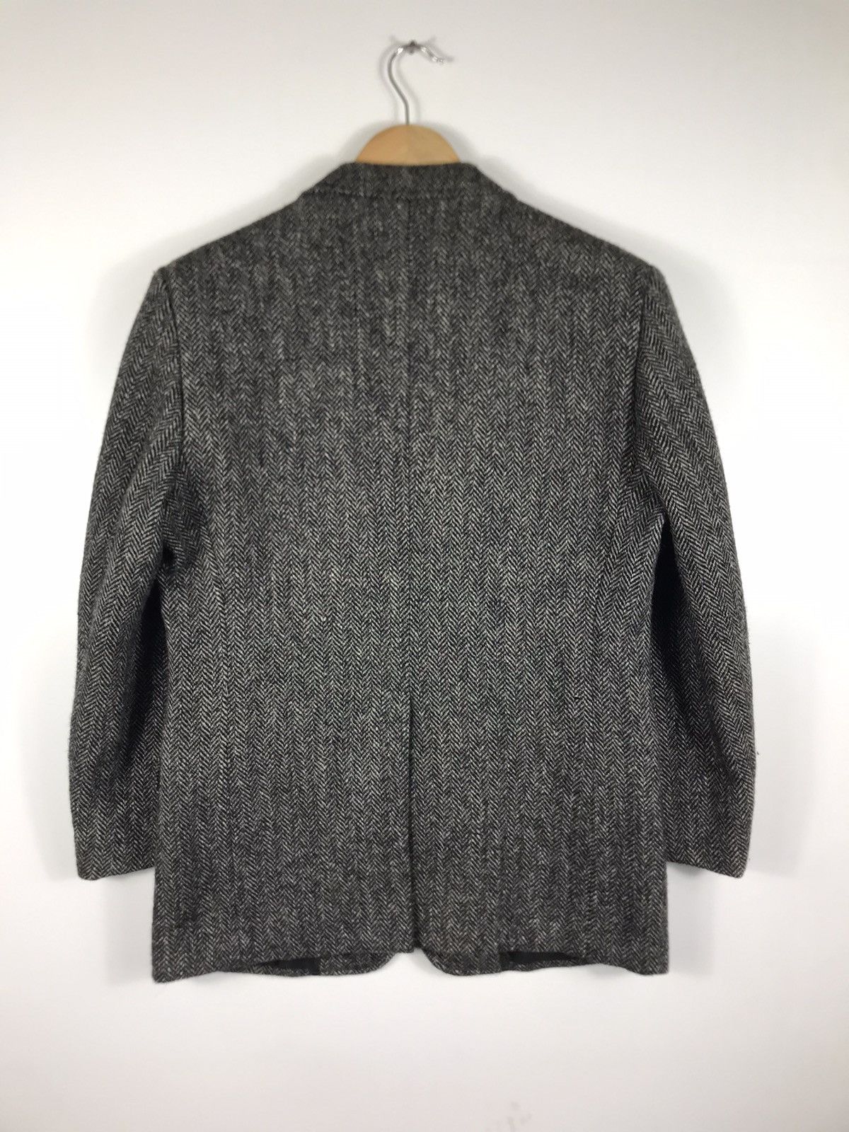 Harris Tweed ⚡️Vintage Harris Tweed Wool Herringbone Coat Size 42S - 12 Thumbnail