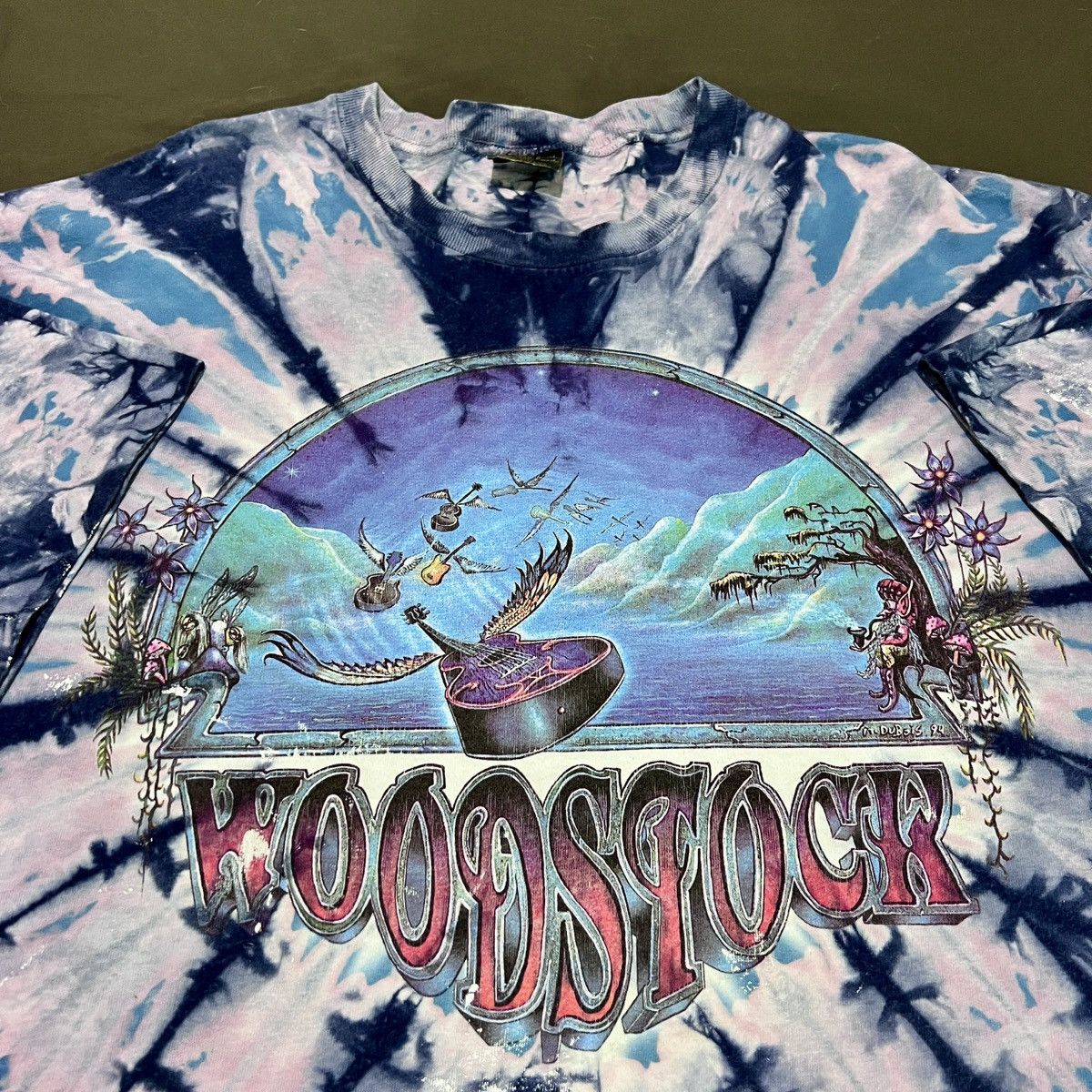 Band Tees Vintage 90s Woodstock 2XL blues folk rock jazz psychedelic Size US XL / EU 56 / 4 - 5 Thumbnail