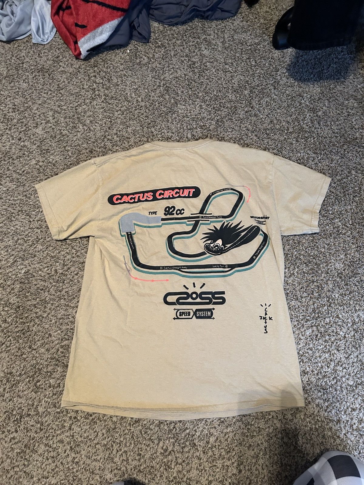 Travis Scott Travis Scott cross circuit Cactus Jack T-shirt Size US M / EU 48-50 / 2 - 2 Thumbnail