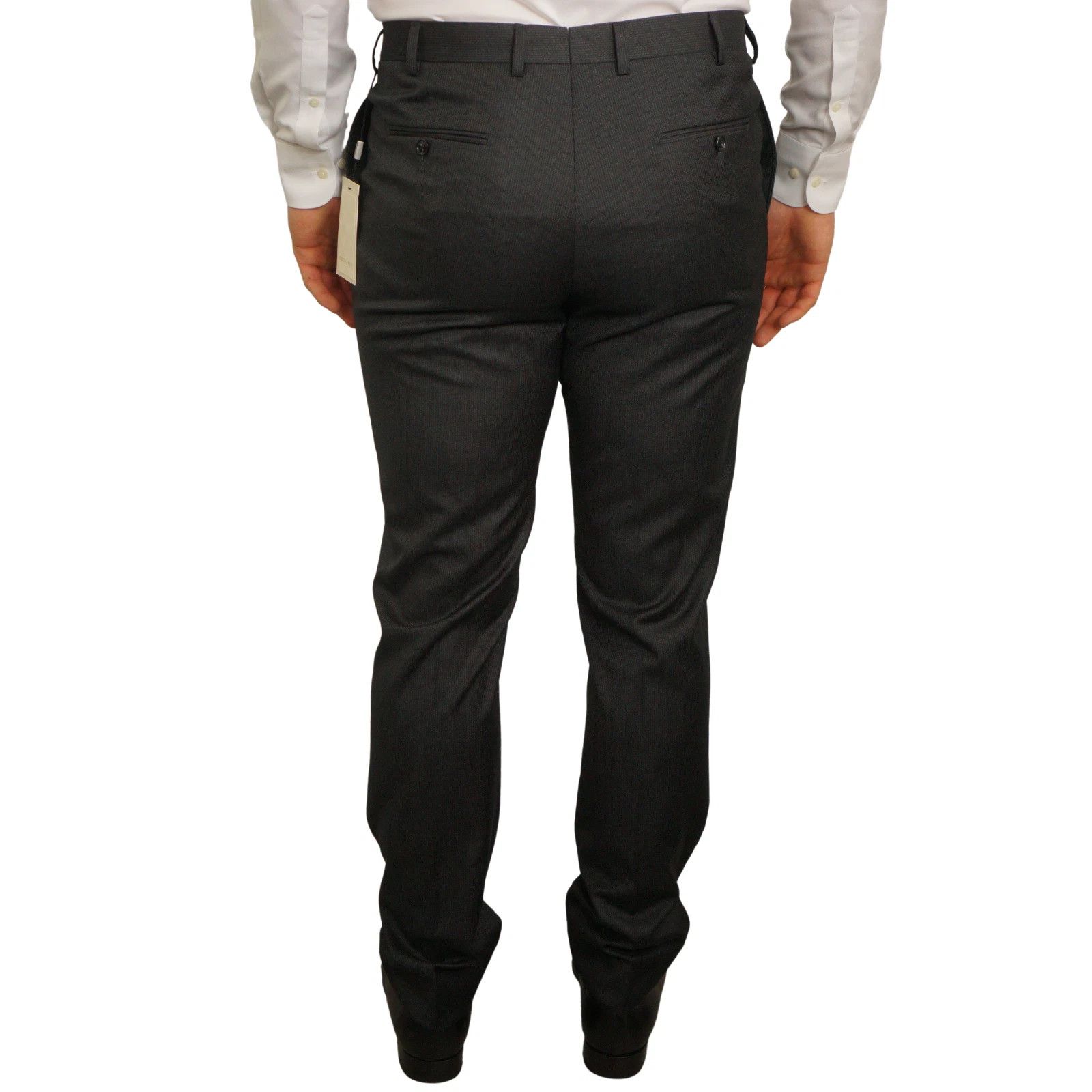 Suitsupply Men Suitsupply Suit Napoli Pinstriped Grey Wool 110 UK/US38 Size 38R - 8 Thumbnail