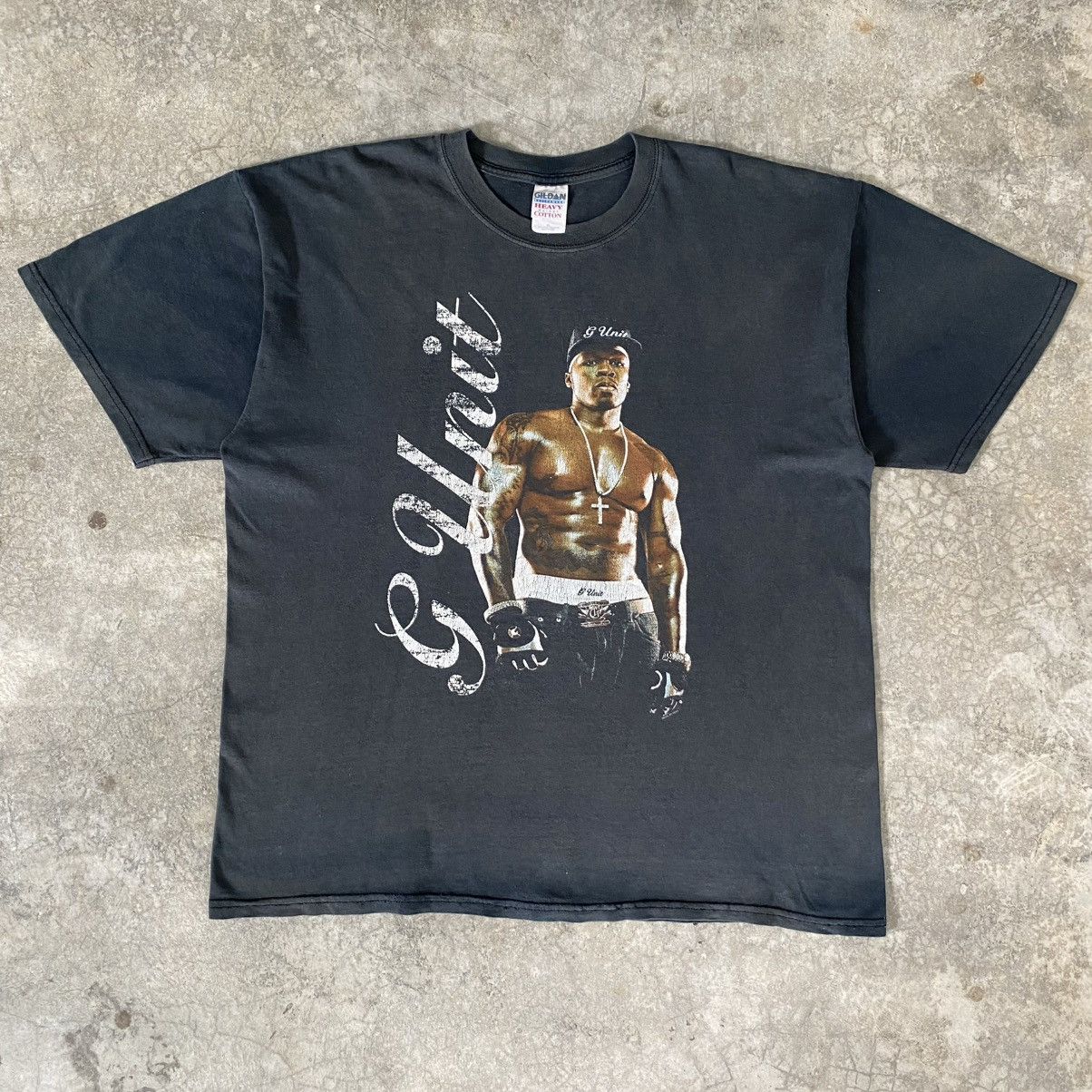Rap Tees Vintage 2000’s G-Unit 50 cent Sun Faded Tour Promo Rap Tee Size US XL / EU 56 / 4 - 2 Thumbnail