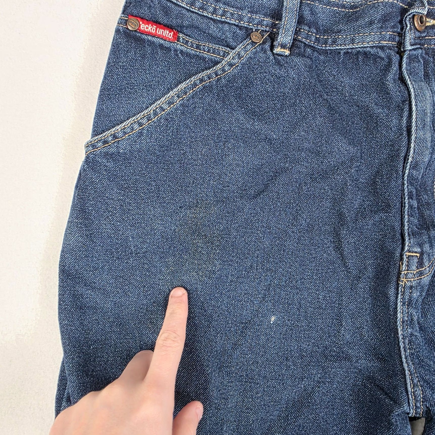 Ecko Unltd. VINTAGE Y2K Ecko Unltd Baggy Shorts Mens 34 Blue Carpenter Grunge Jorts Denim Size US 34 / EU 50 - 6 Thumbnail