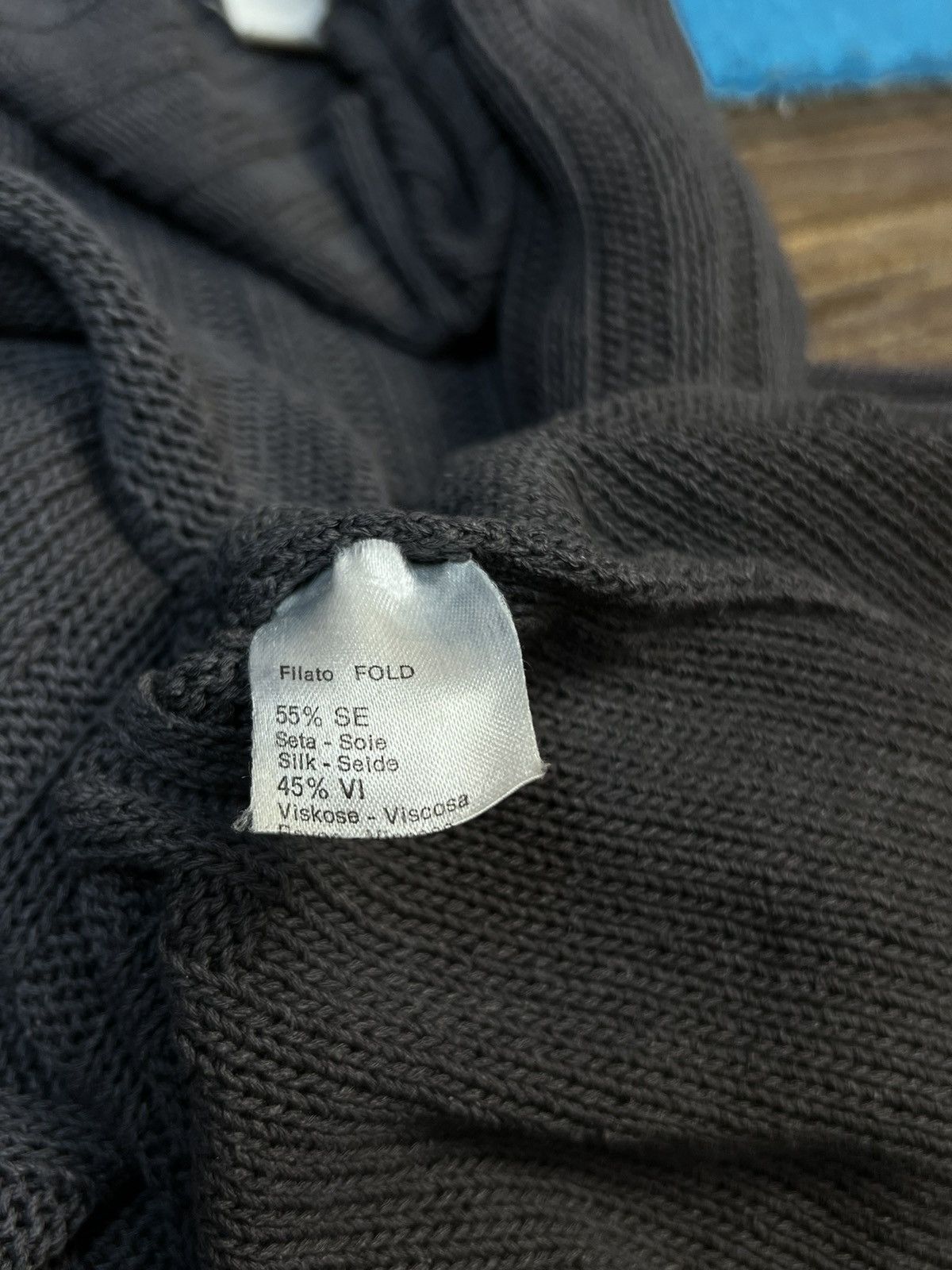 Dolce & Gabbana × Vintage 90’s Vintage Dolce&Gabbana Oversized Distressed Grey Sweater Size L / US 10 / IT 46 - 18 Thumbnail