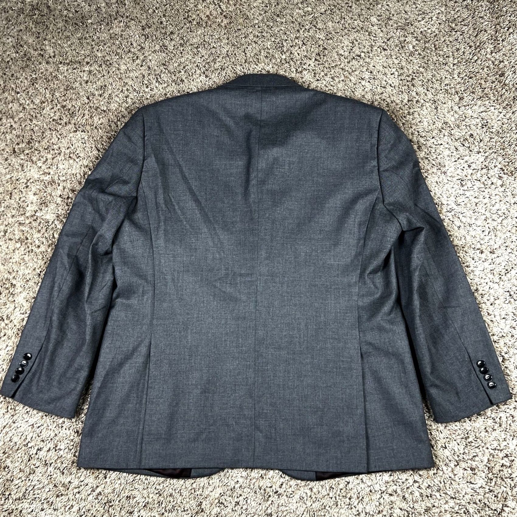 Alexander Julian Alexander Julian Colours Gray Lined Blazer Mens Size 46R Two Button Tuxedo Top Blazer Mens Size 46R - 3 Thumbnail
