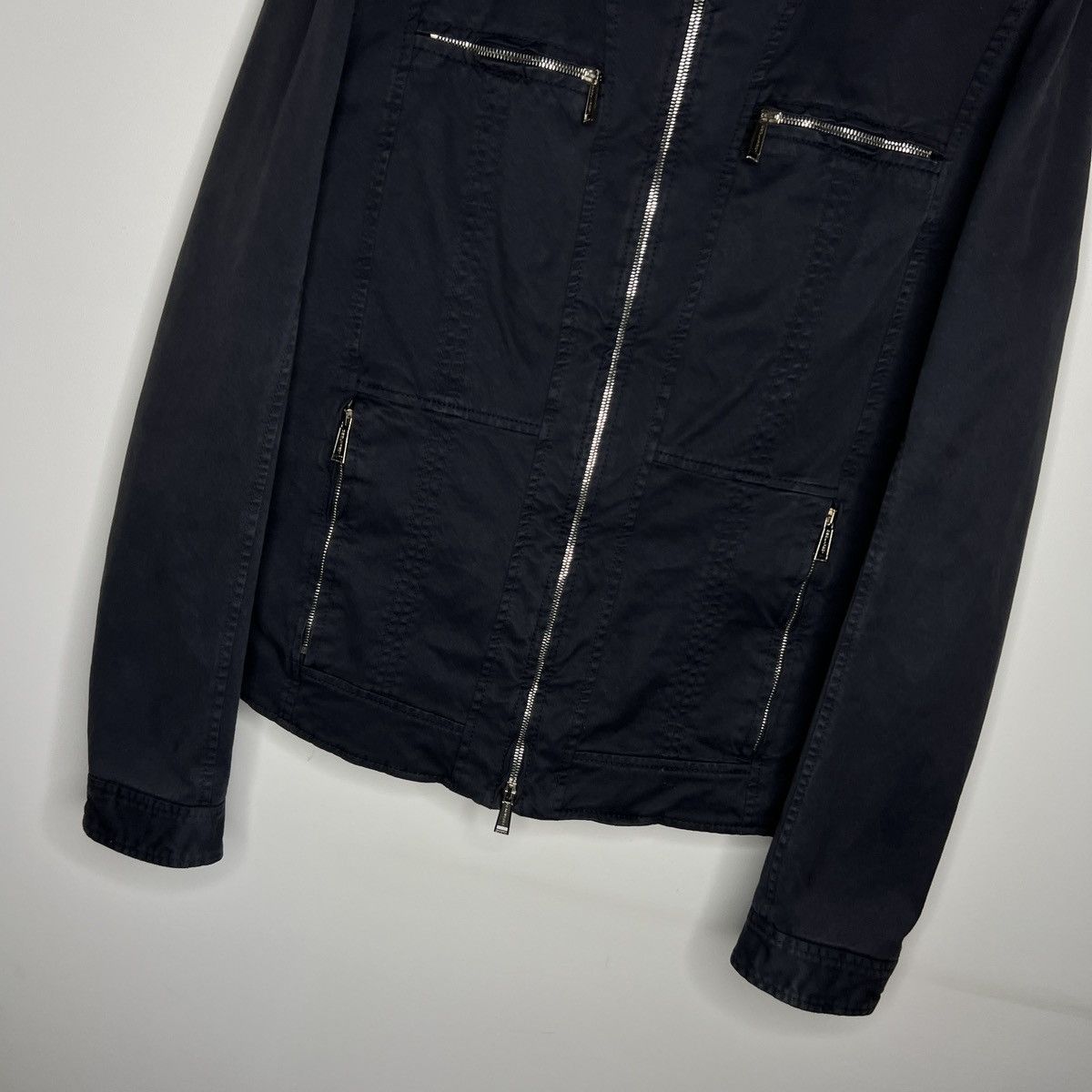 Dsquared2 Dsquared2 DSQ2 Motorcycle Zipper Denim Jacket Size US L / EU 52-54 / 3 - 6 Thumbnail
