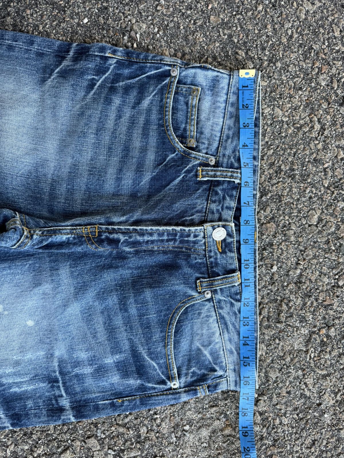 Japanese Brand VINTAGE CLEF DE SOL FADED RIPPEP JEAN DENIM PANTS Size US 33 - 5 Thumbnail