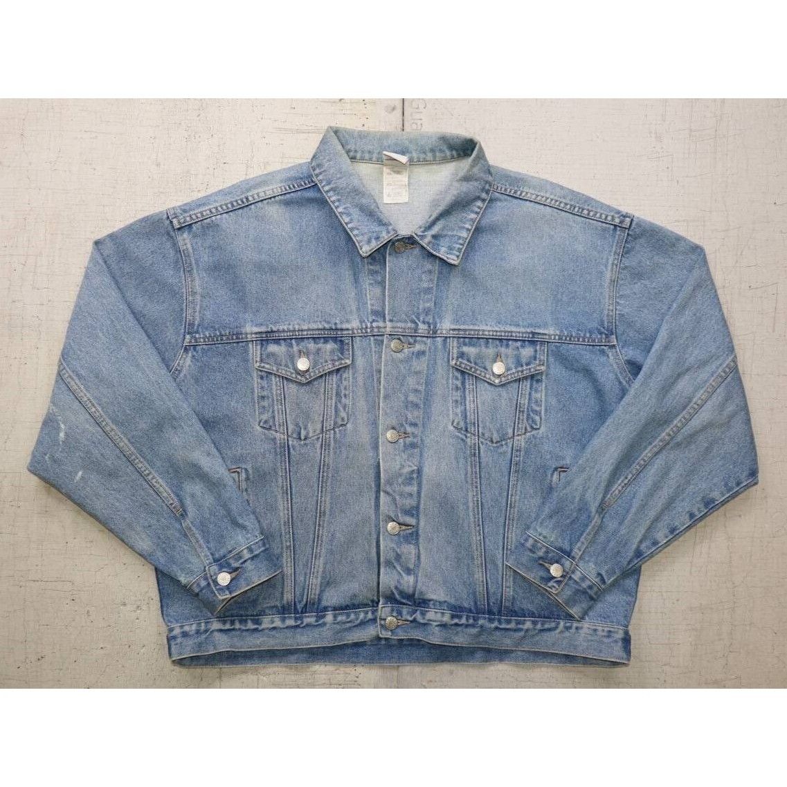 Vintage Vintage 90s Warner Bros Looney Tunes Denim Jacket Taz XL Size US XL / EU 56 / 4 - 8 Thumbnail