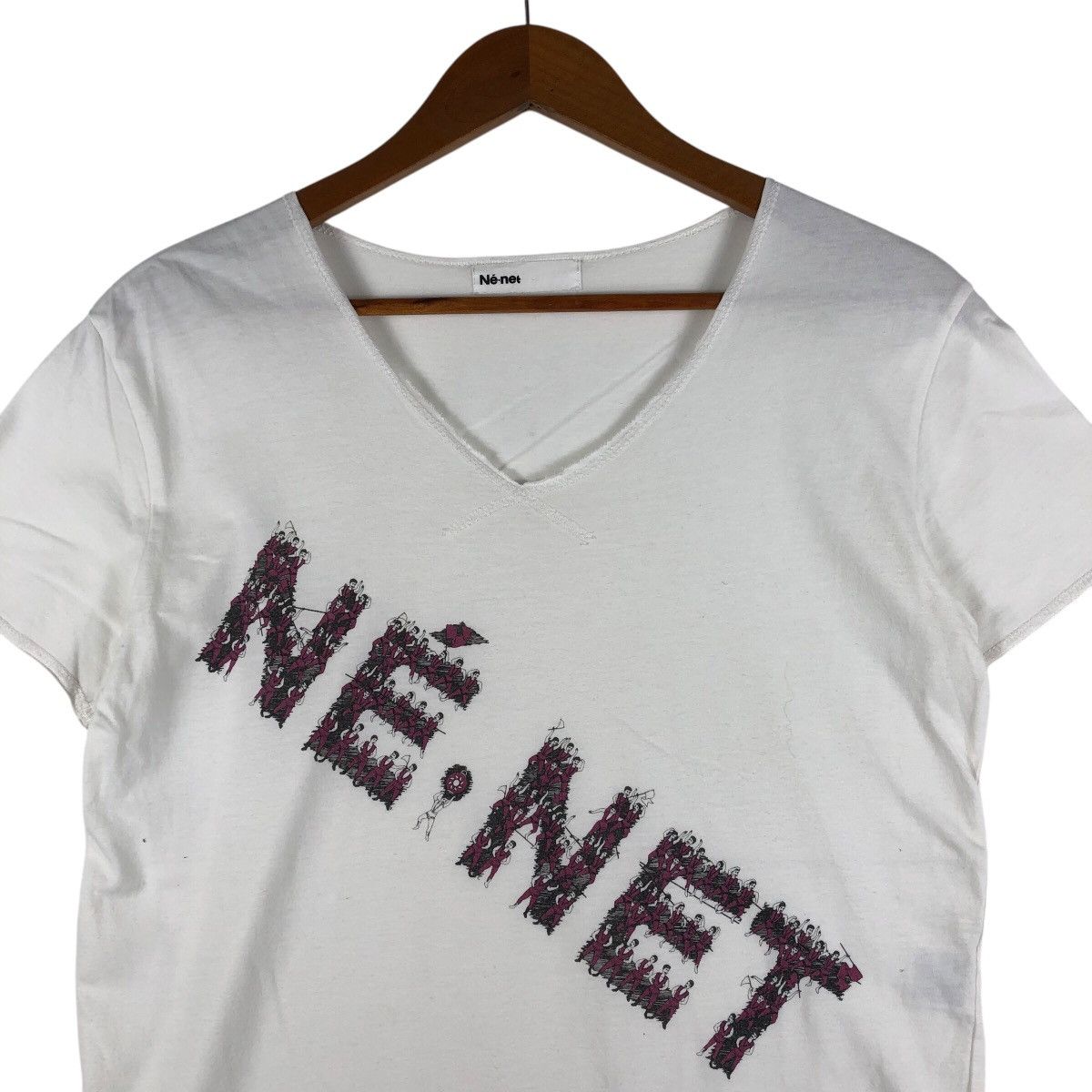 Issey Miyake NE-NET Vintage Issey Miyake V-neck Shirt Size US S / EU 44-46 / 1 - 3 Thumbnail