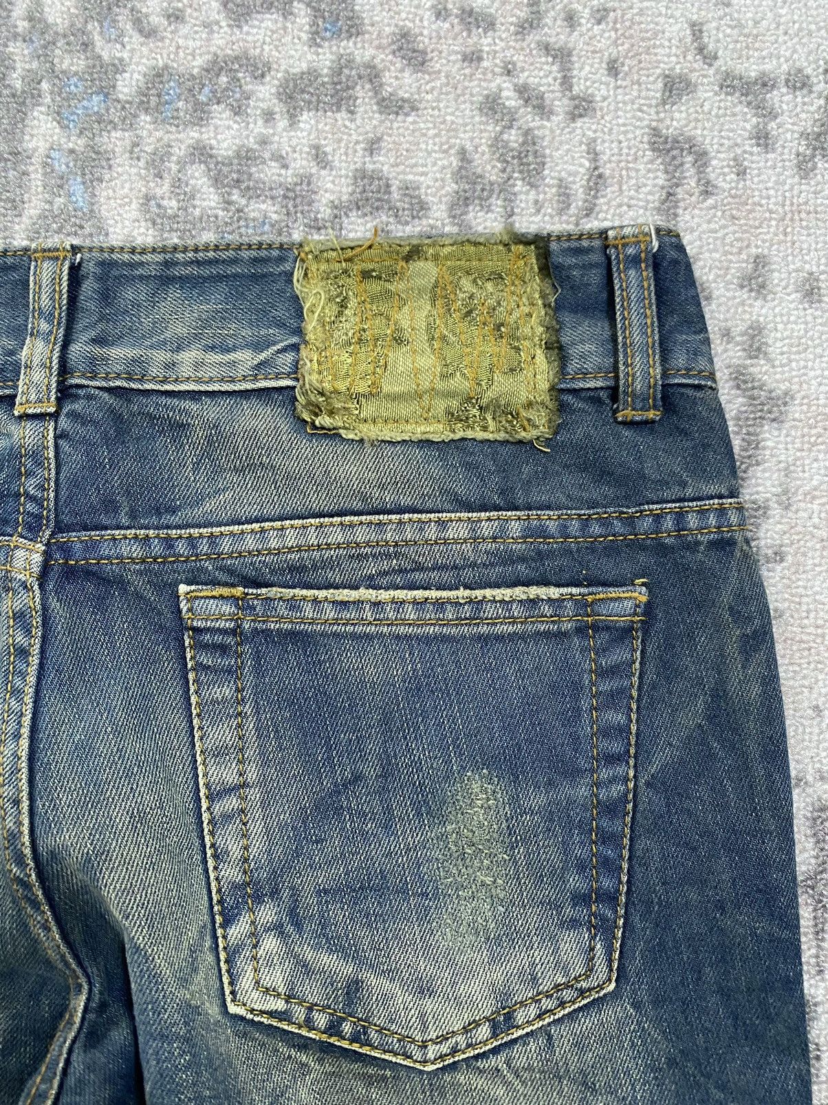 Tornado Mart Japanes Expedition Mode Distressed Bootcut Denim Jeans Size US 31 - 6 Thumbnail