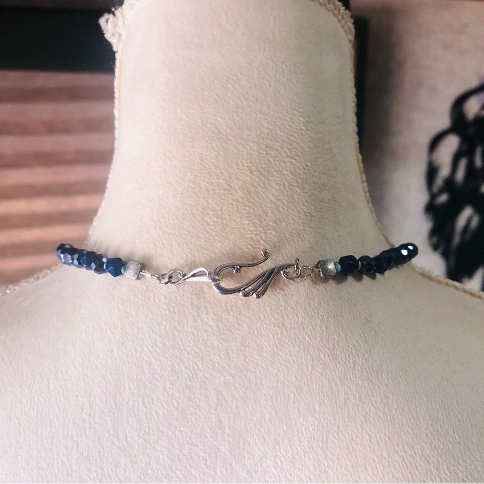 Handmade Handcrafted genuine stone faceted sodalite crystal necklace Size ONE SIZE - 6 Thumbnail