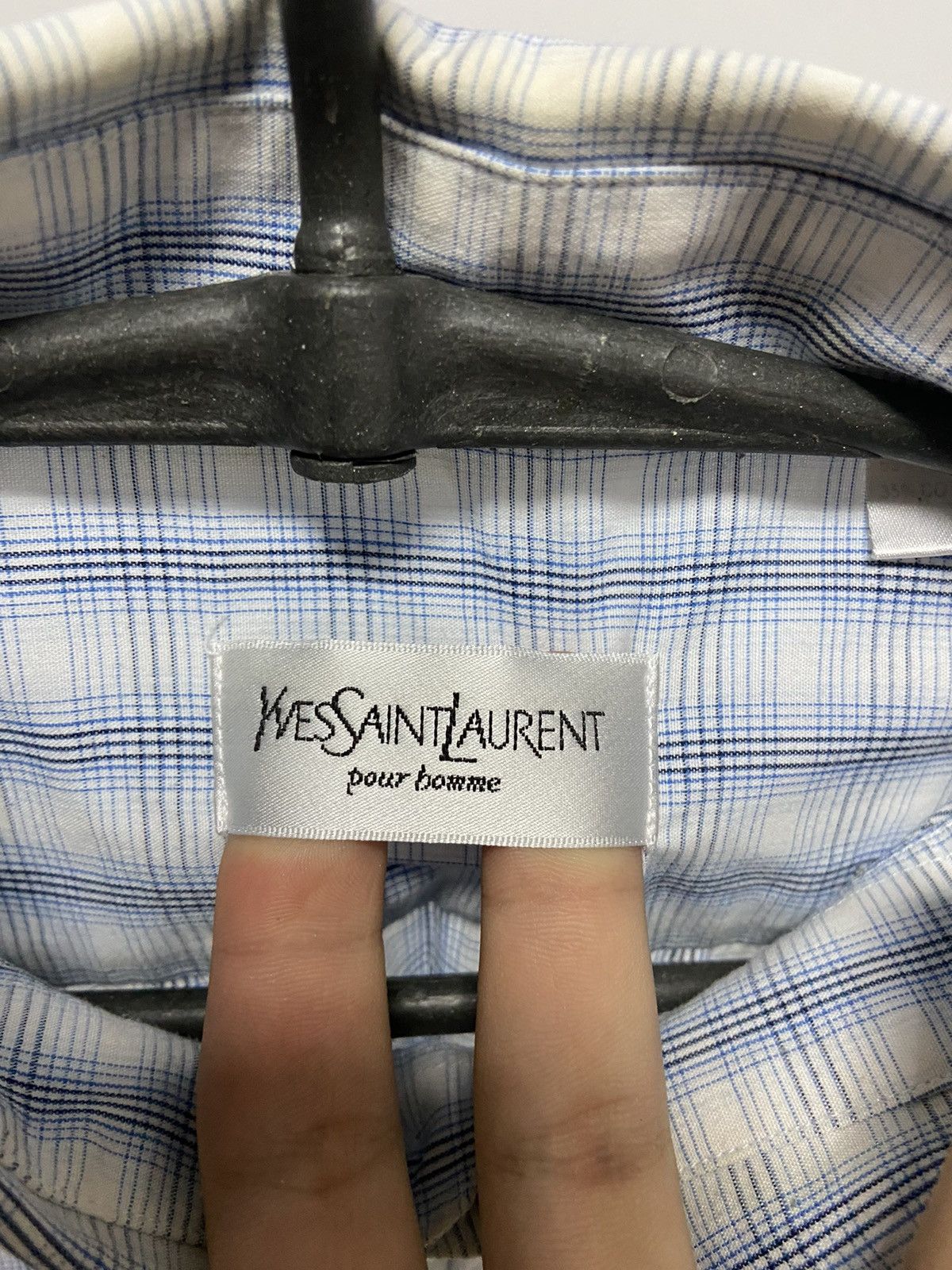 Vintage × Yves Saint Laurent Yves Saint Laurent Button Ups short sleeve small logo Size US XL / EU 56 / 4 - 5 Thumbnail