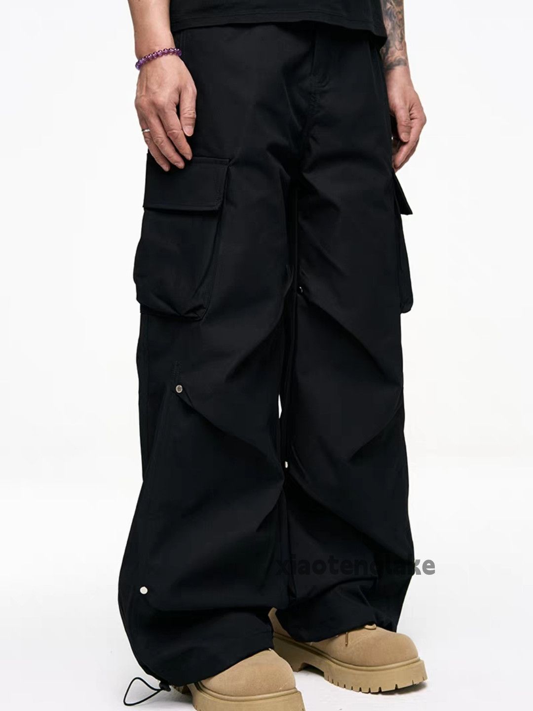Vintage Utility skate hiphop loose yuppie pleated cargo pants Size US 30 / EU 46 - 2 Thumbnail