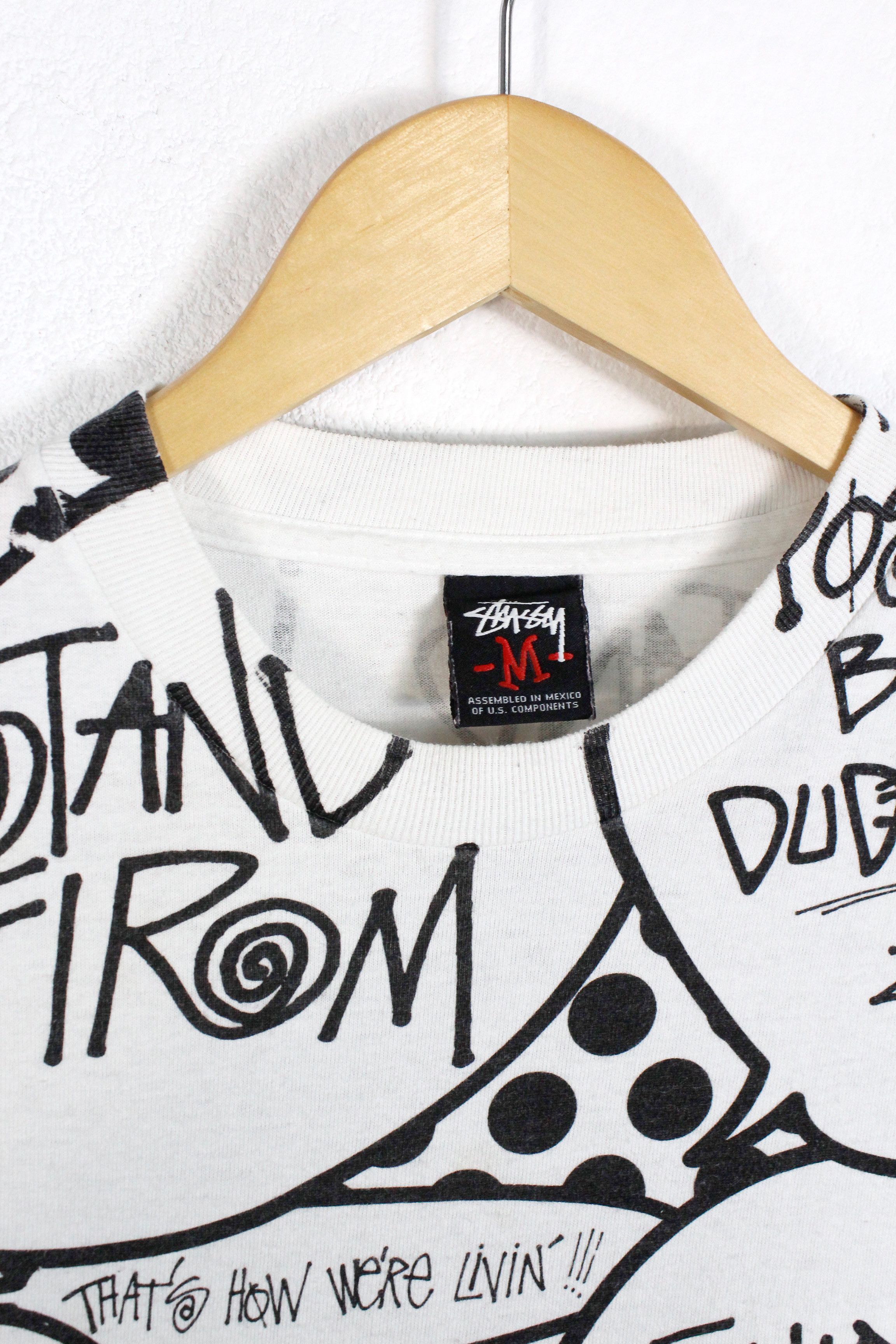 Stussy Stussy NY All Over Printed Graphic Logo Funky Bubble Tee Size US M / EU 48-50 / 2 - 4 Thumbnail