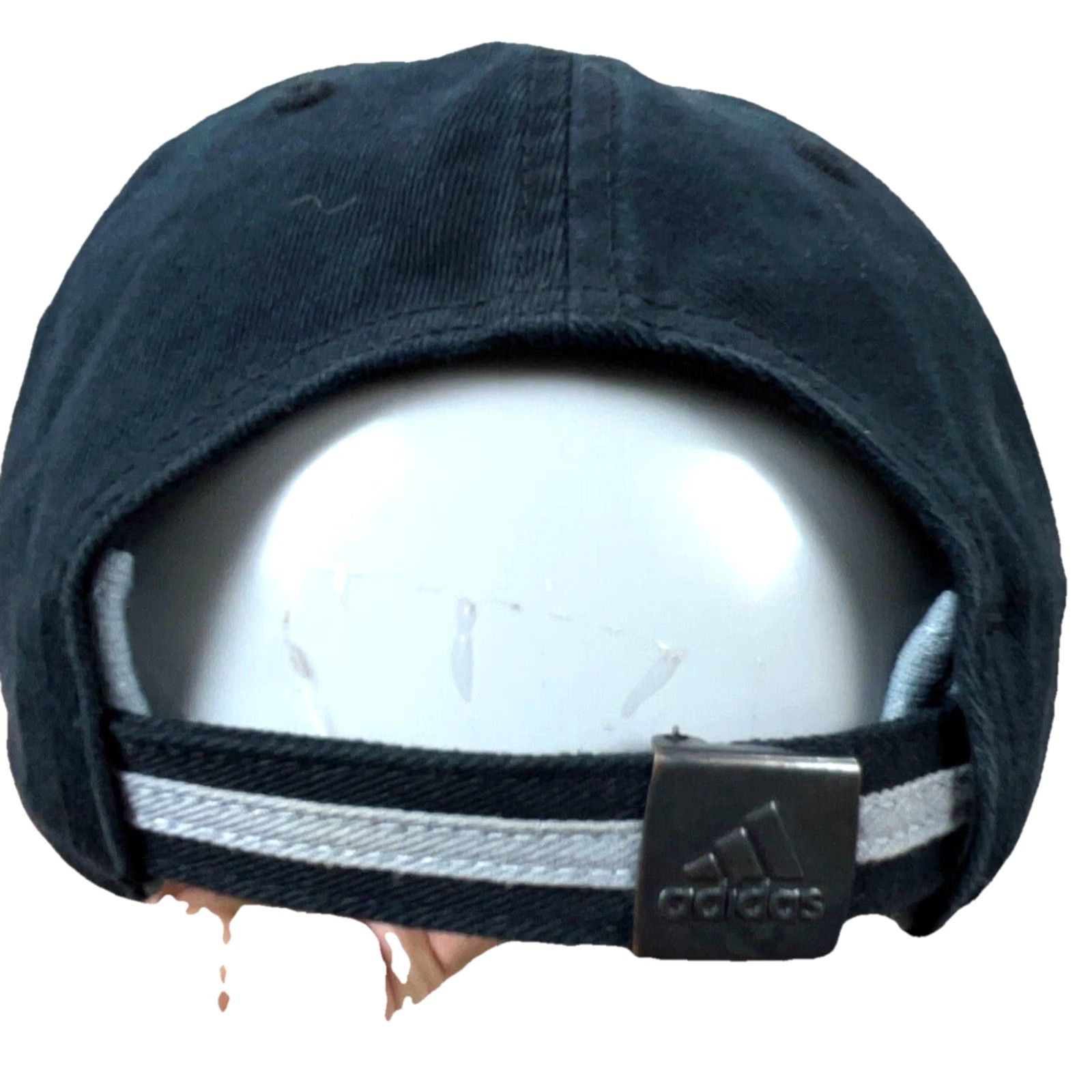 Adidas Adidas Hat Cap Black Strap Back Clima Lite Dad Baseball Spell Out Adult Mens NN Size ONE SIZE - 2 Thumbnail