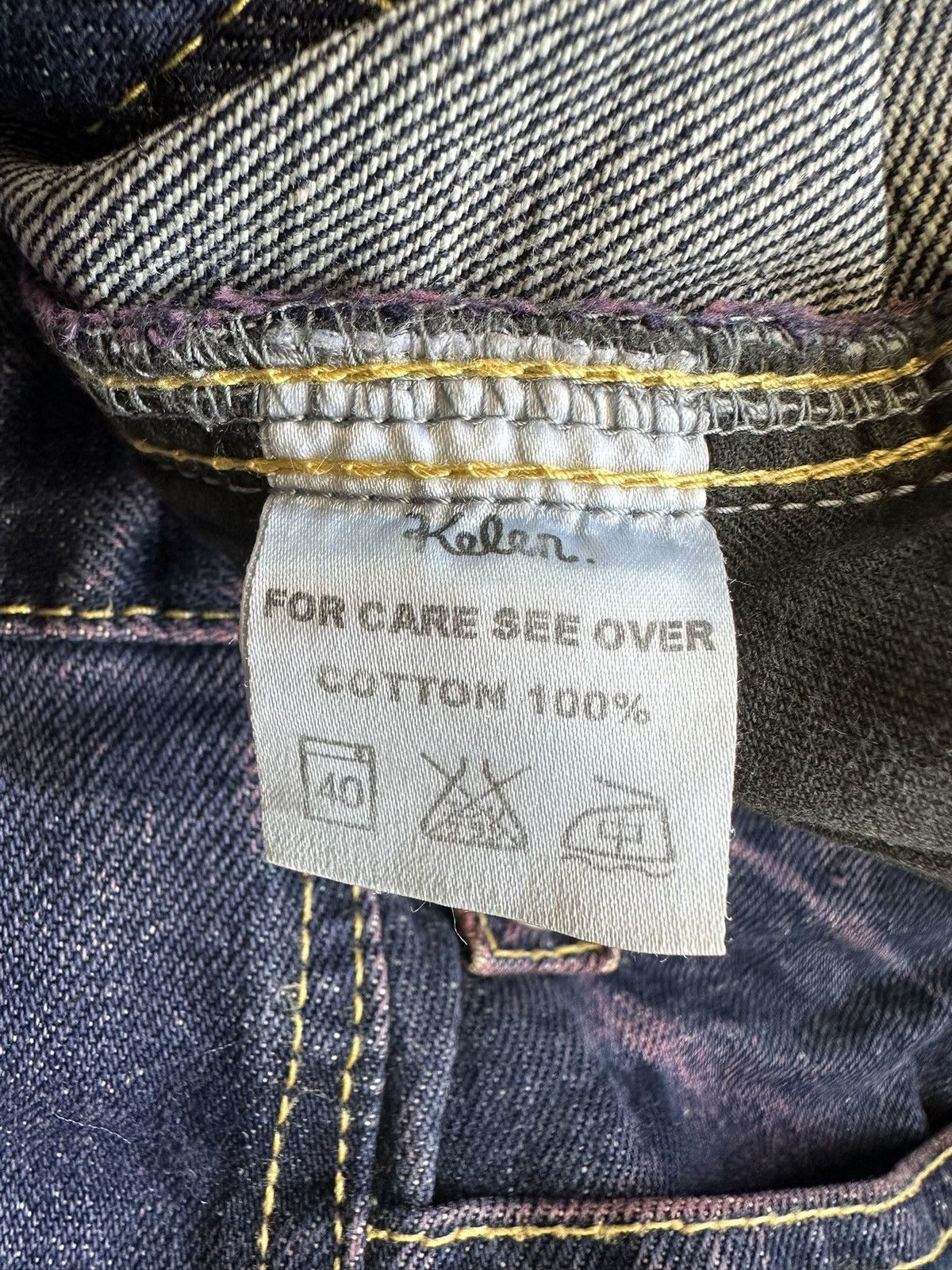 Designer × Japanese Brand Y2k KELEN Japan purple dyed denim Size US 36 / EU 52 - 13 Thumbnail