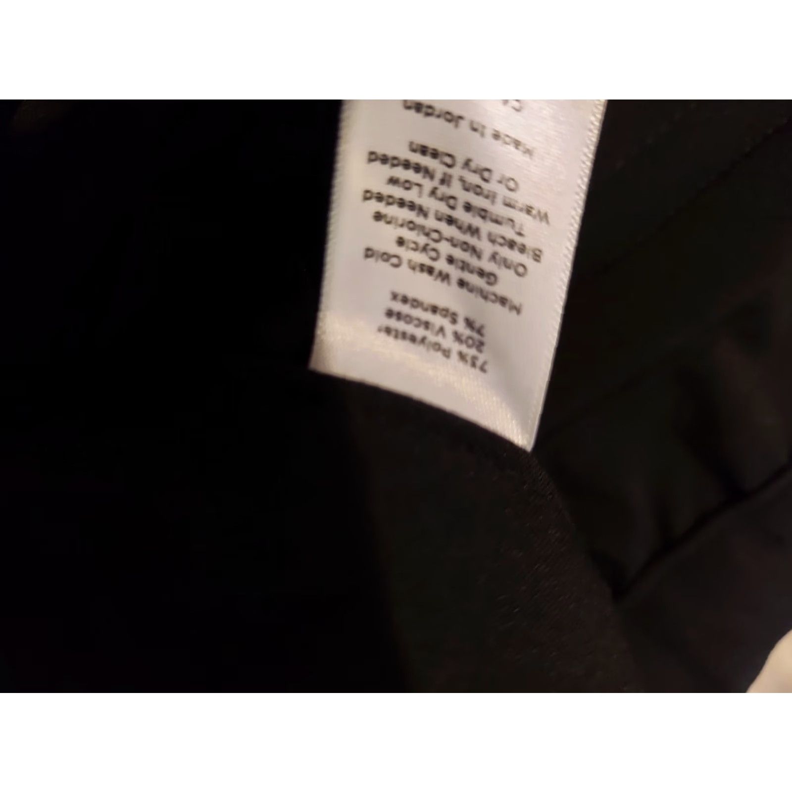 Talbots Womens Talbots Dress Pants 12 Black Slacks Chino Trouser Khaki Regular Size Pants Dress Womens Talbots Black 12 Size 34" / US 12 / IT 48 - 5 Thumbnail