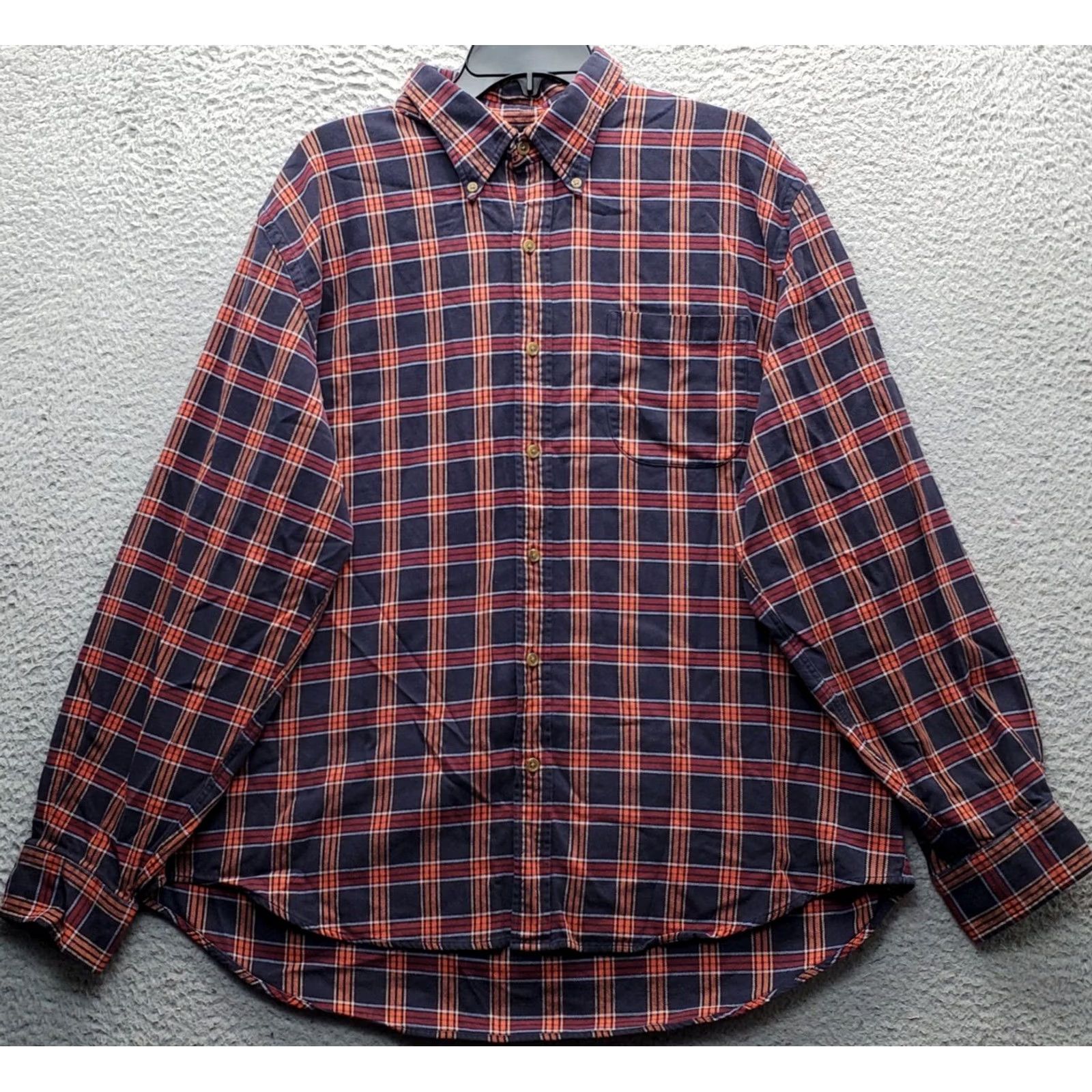 Lands' End Lands' End Mens XL Multicolor Plaid Shirt Button-Down Pocket Size US XL / EU 56 / 4 - 2 Thumbnail