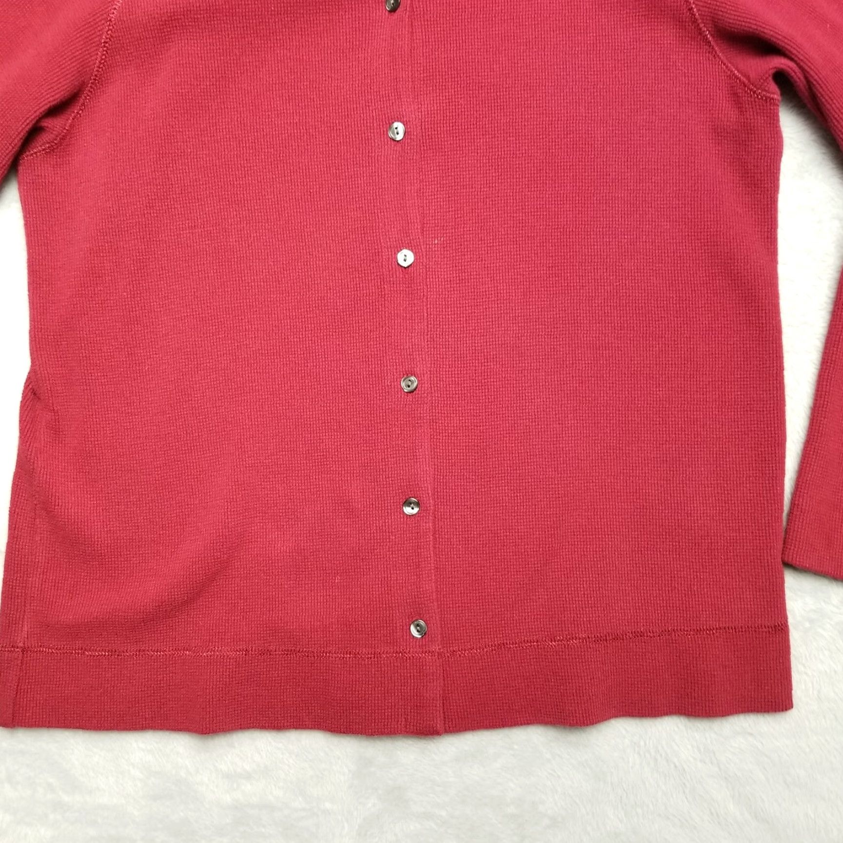 Eddie Bauer VINTAGE Eddie Bauer Cardigan Sweater Womens S Red 90s Nature Outdoor All Seasons Winter Fall Spring Casual Mens Womens Girls Boys Size S / US 4 / IT 40 - 3 Thumbnail