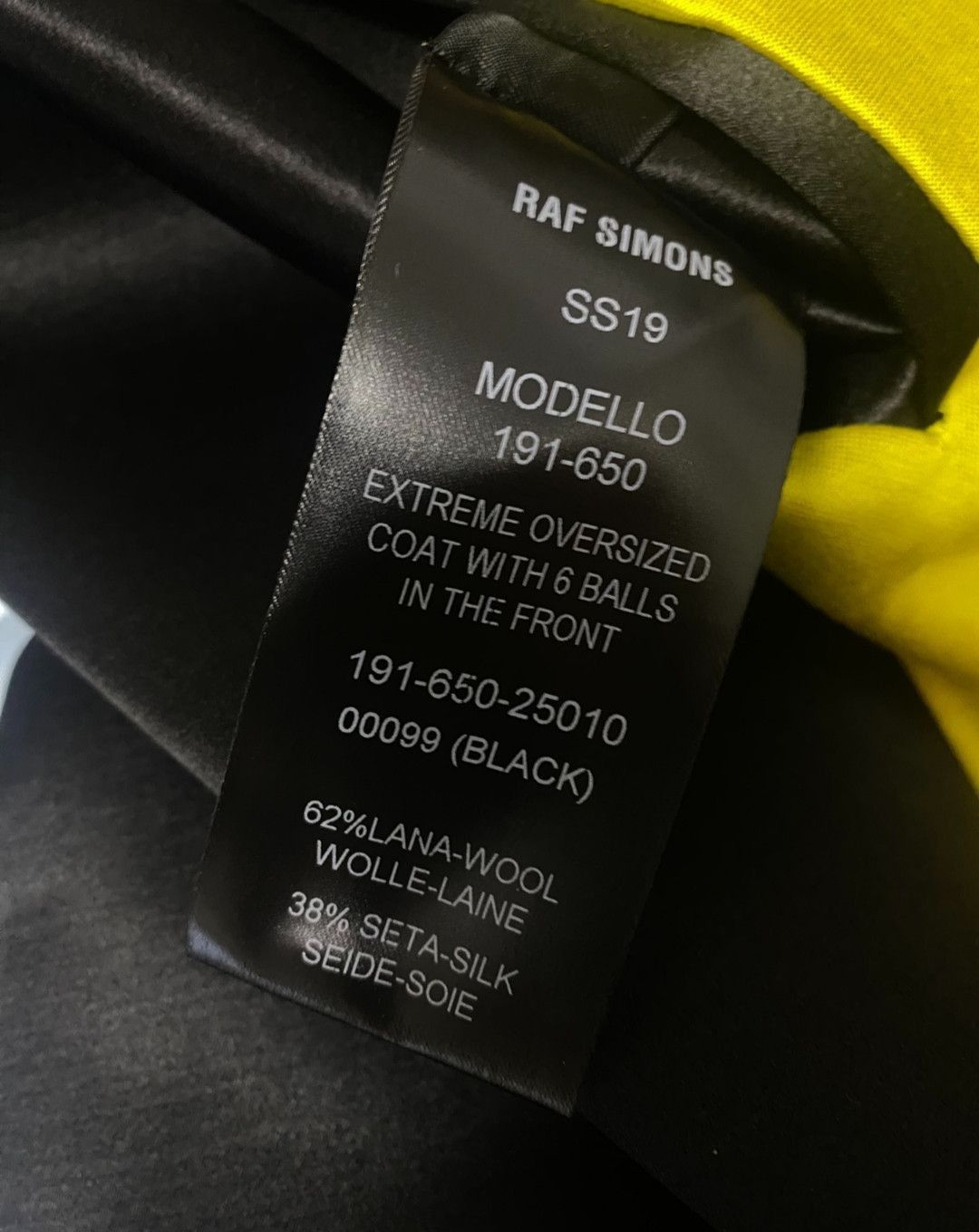 Raf Simons Raf Simons SS19 extreme oversized coat Archive-2505 Size US S / EU 44-46 / 1 - 5 Thumbnail