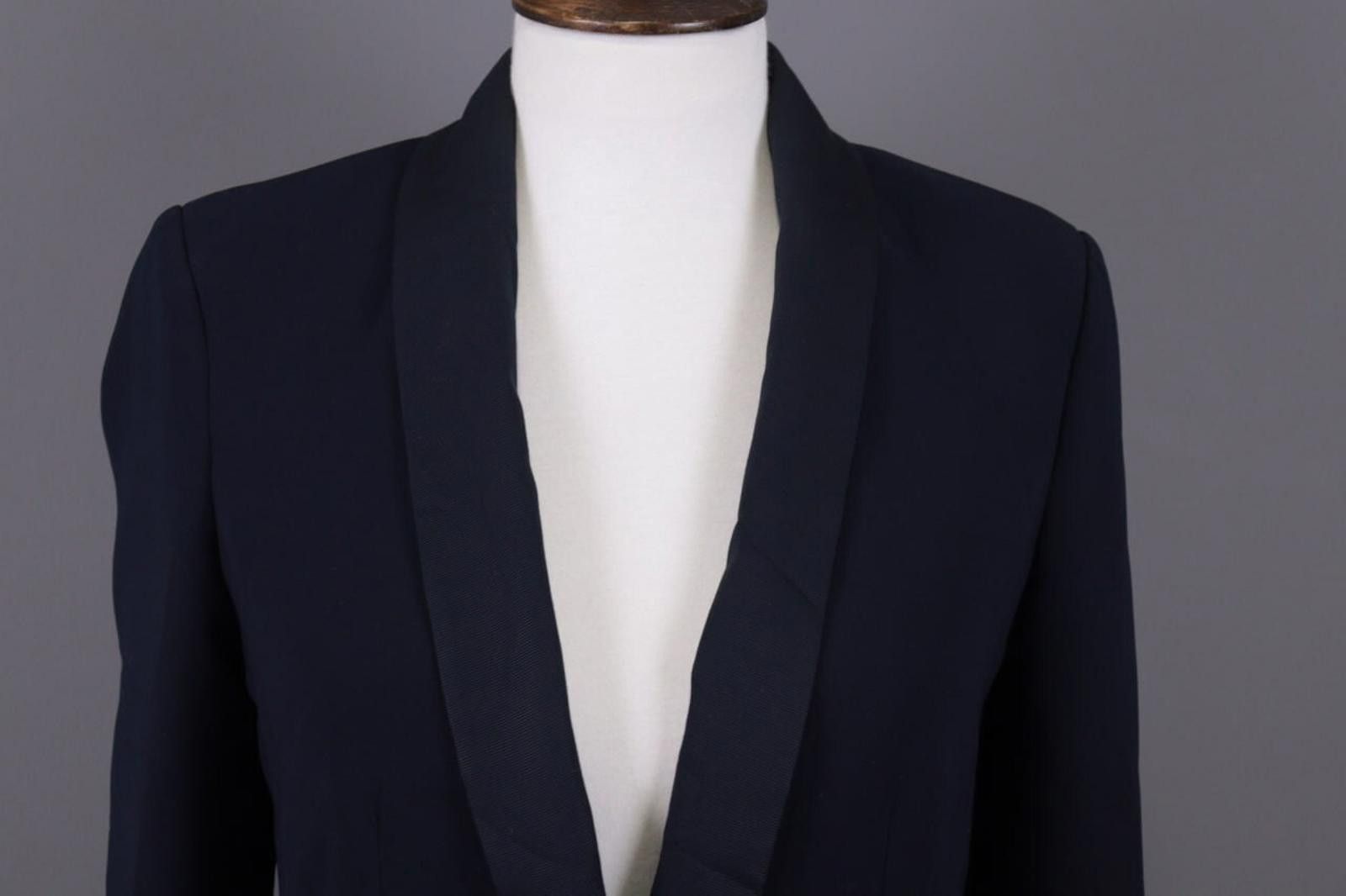 Designer Claudie Pierlot Navy Ont Button Business Jacket Size 36 Size M / US 6-8 / IT 42-44 - 2 Thumbnail