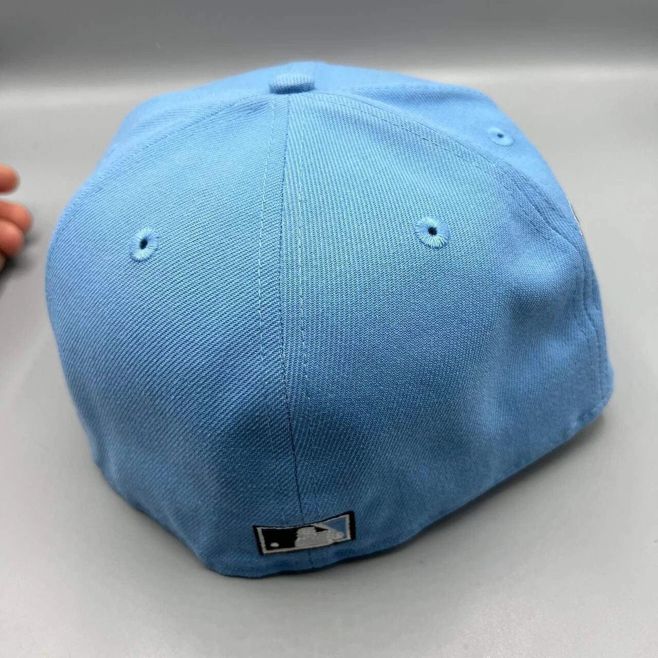 New Era Brooklyn LA Dodgers Hat Men 7 5/8 Blue MLB Fitted Cap Size ONE SIZE - 3 Thumbnail