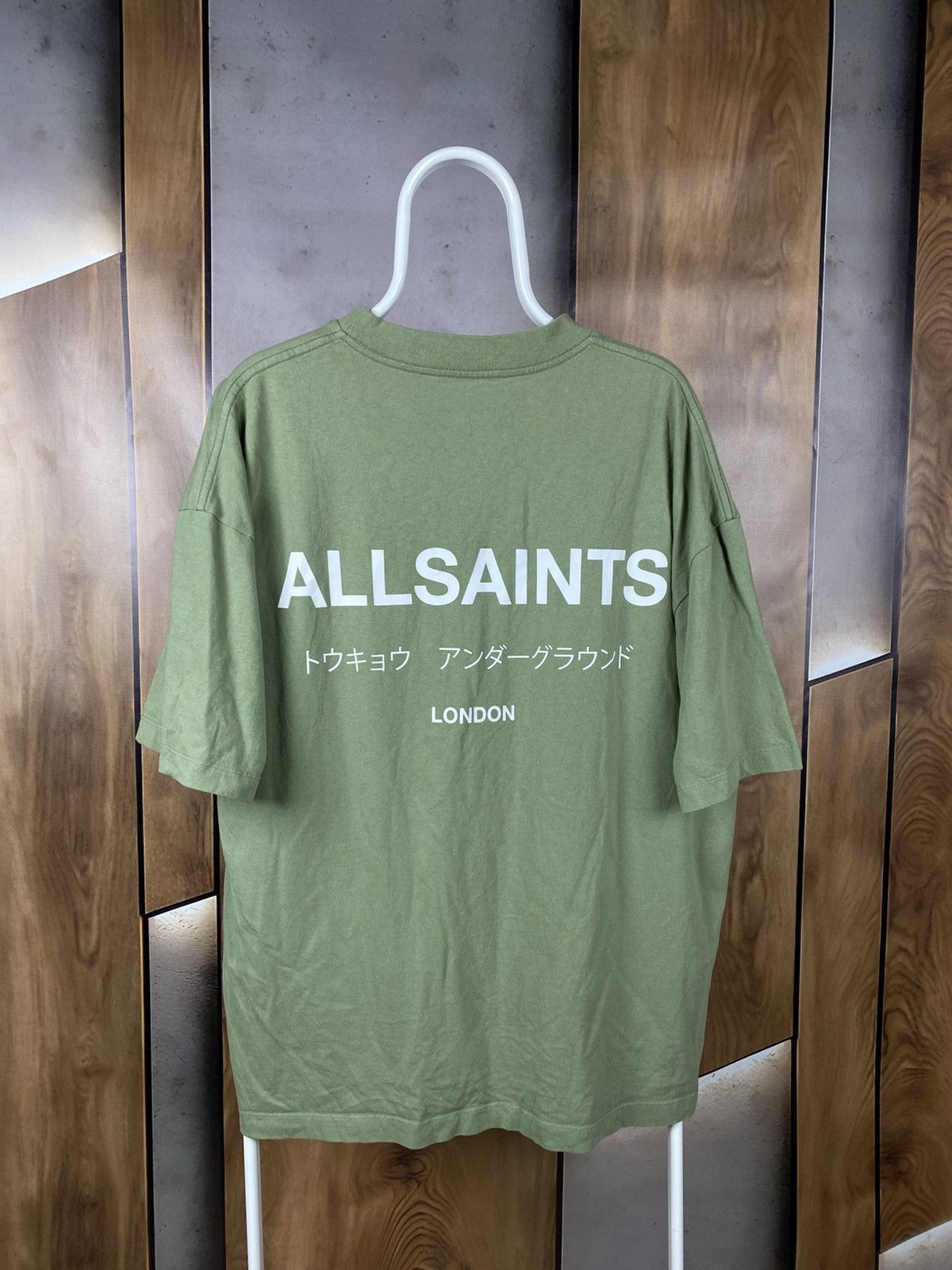 🏯T-Shirt Allsaints Japanese Logo Oversized Fit Tee🏯