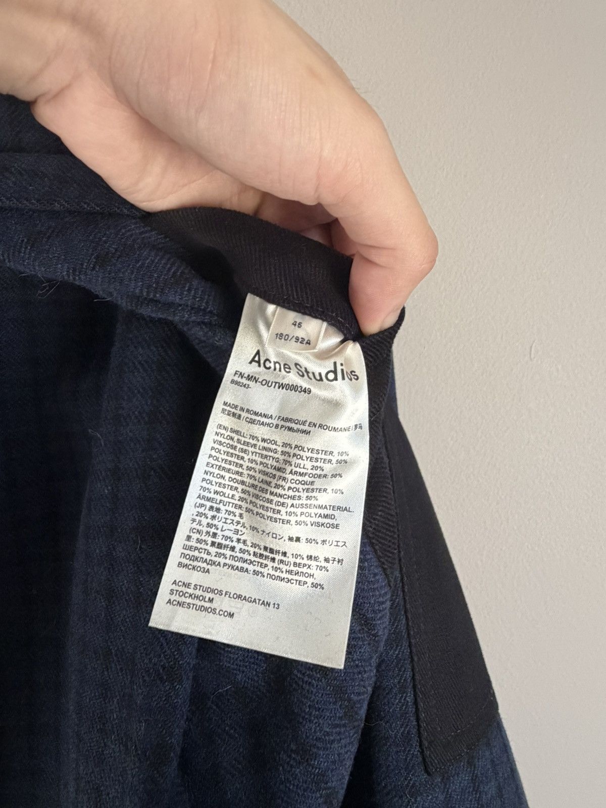 Acne Studios Acne Studios Vichy-Check Panelled Shirt Jacket Size US S / EU 44-46 / 1 - 4 Thumbnail