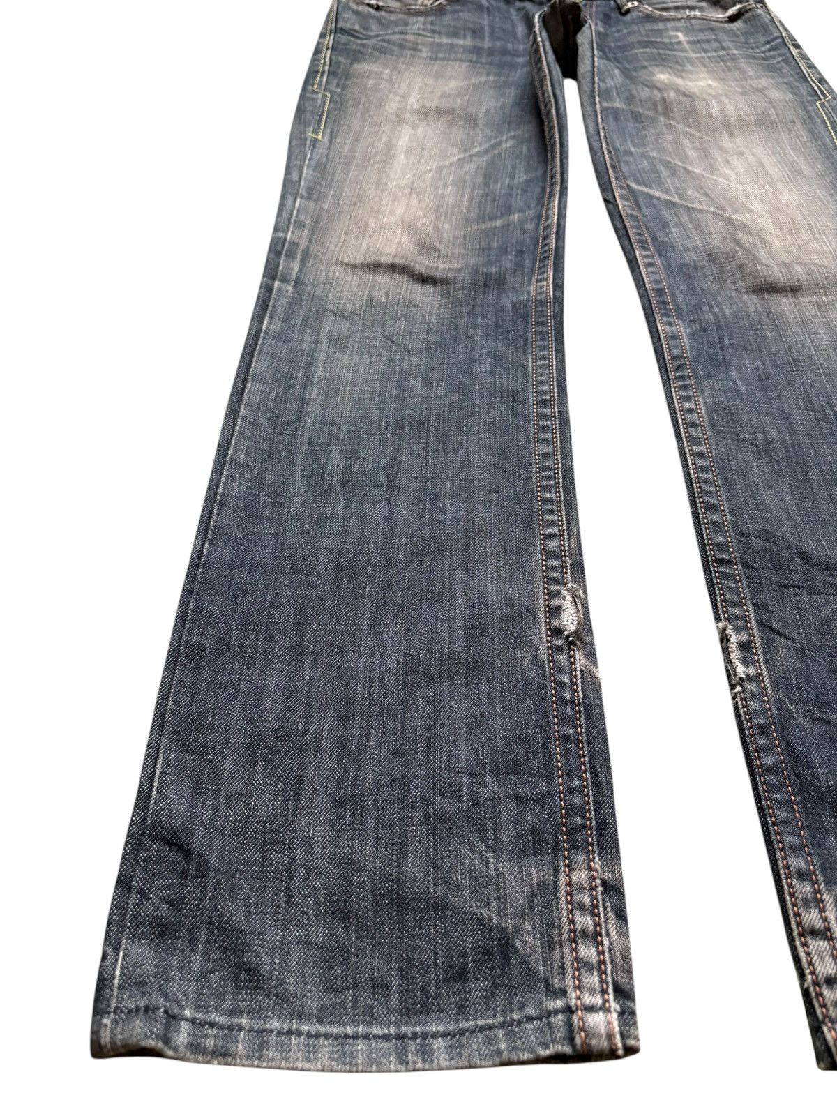 Levi's Vintage 90s Levis Black Star Rusty Mud Wash Distress Jeans Size US 32 / EU 48 - 6 Thumbnail