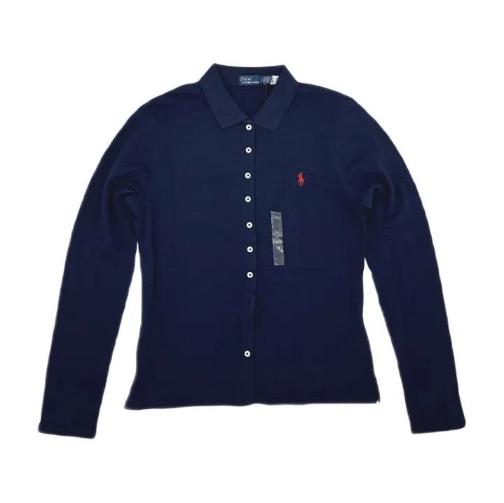 Polo Ralph Lauren Polo Ralph Lauren Solid Logo Embroidered Long-Sleeve Shirt Size US L / EU 52-54 / 3 - 1 Thumbnail
