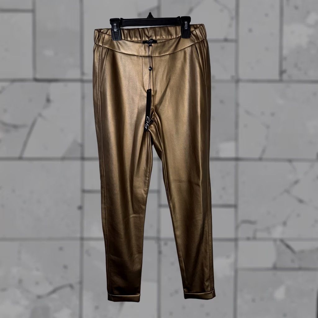 Vintage Orly Pants Womens Size S Pull On GOLD ANTIQUE NWT 29” Inseam Size 28" / US 6 / IT 42 - 1 Thumbnail