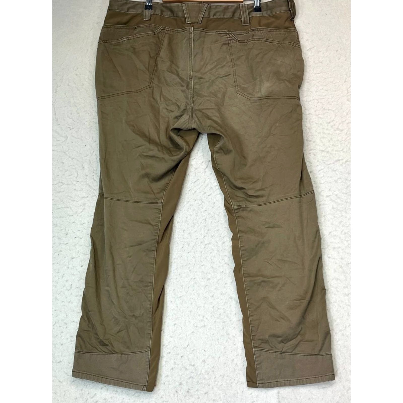Vintage 5.11 Tactical Men's Pants Workwear 40X32 100% Cotton Brown Zipper Cargo Pockets Canvas Relaxed Straight Inseam 32 Regular Size 40 See Pics Size US 28 / EU 44 - 2 Thumbnail