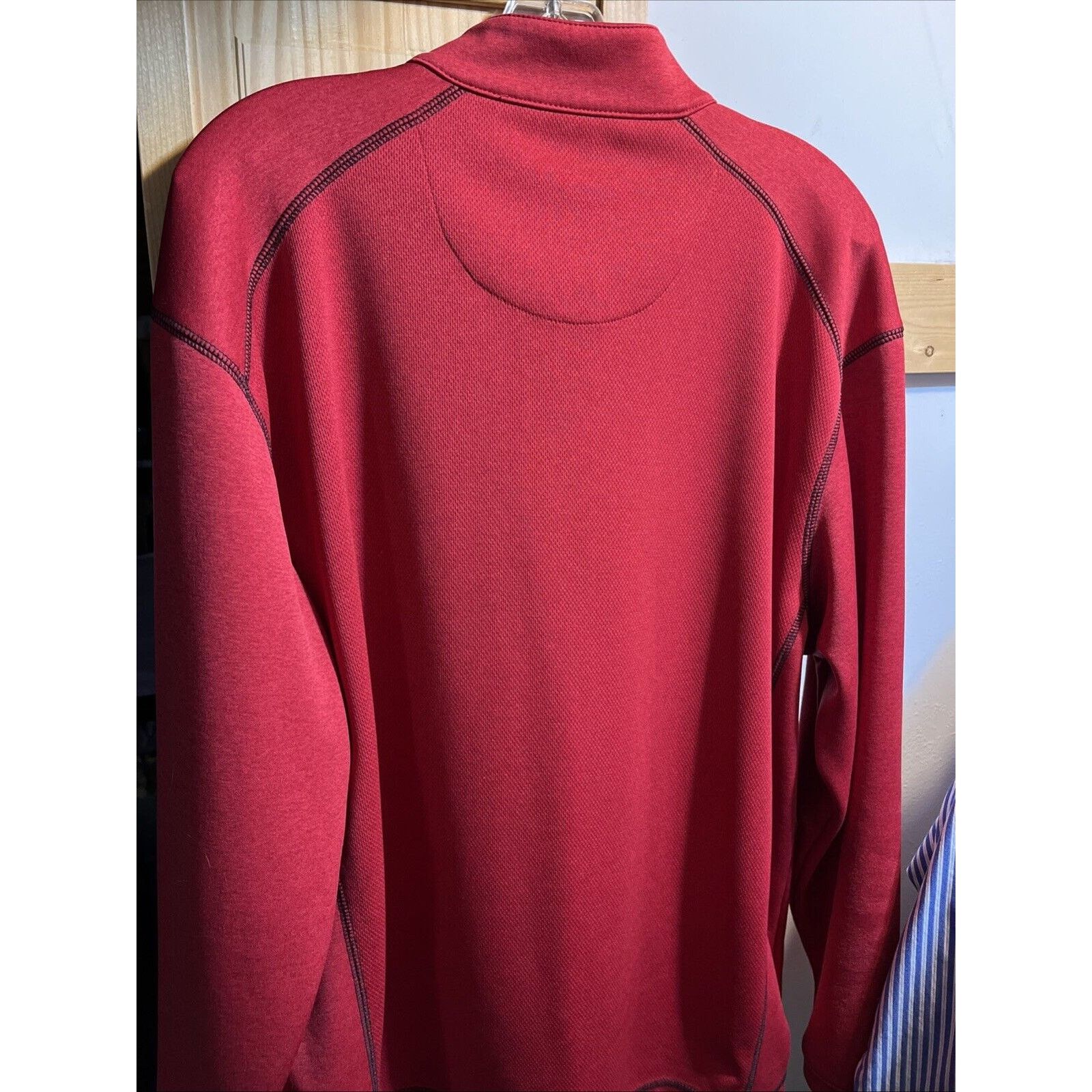 Lone Cypress By Pebble Beach Pebble Beach Performance Men’s L Red LS 1/4 Zip Windbreaker Size US L / EU 52-54 / 3 - 13 Thumbnail
