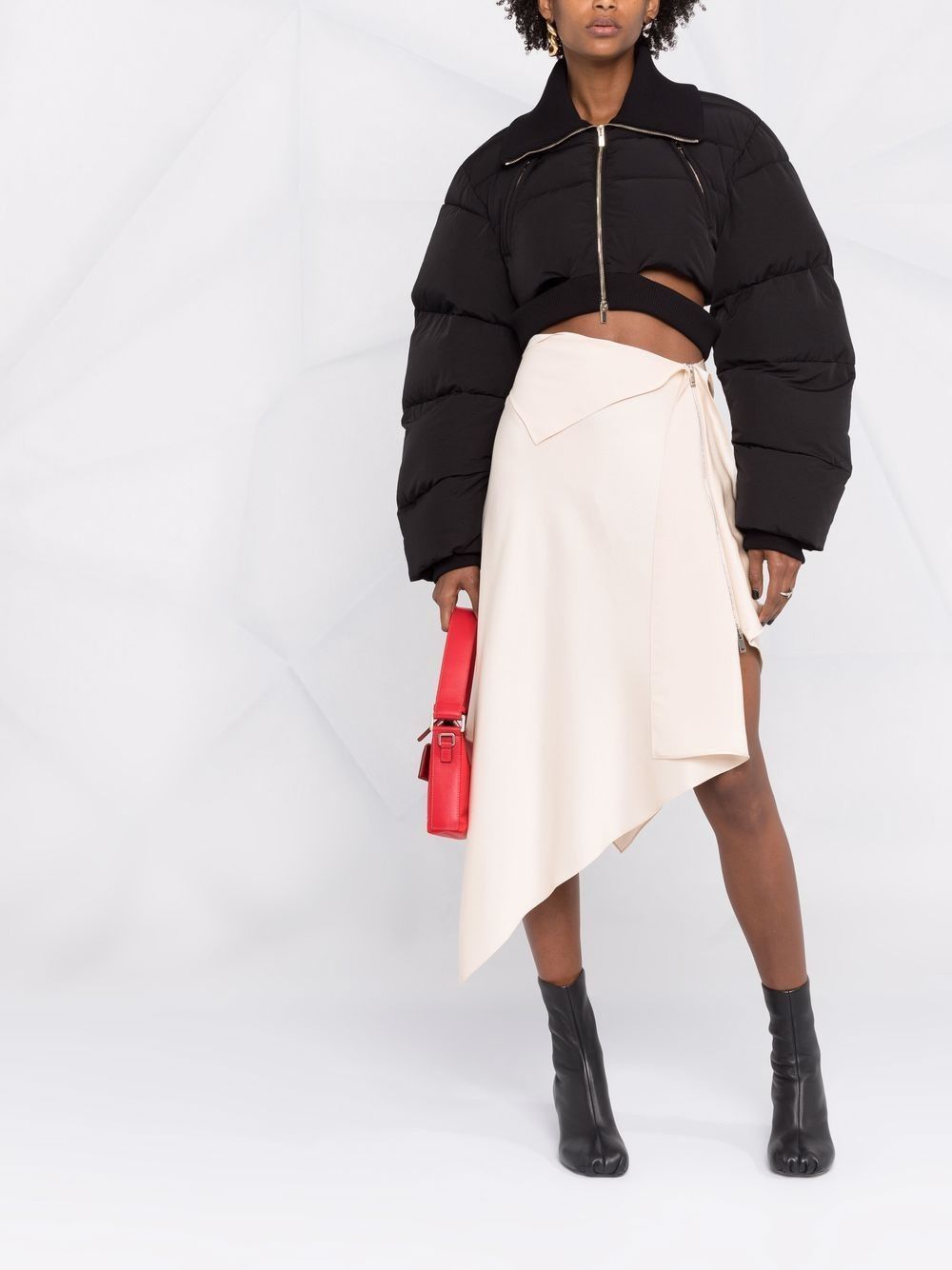 Givenchy o1y0925 Midi Skirt in Beige Size 30" / US 8 / IT 44 - 2 Thumbnail