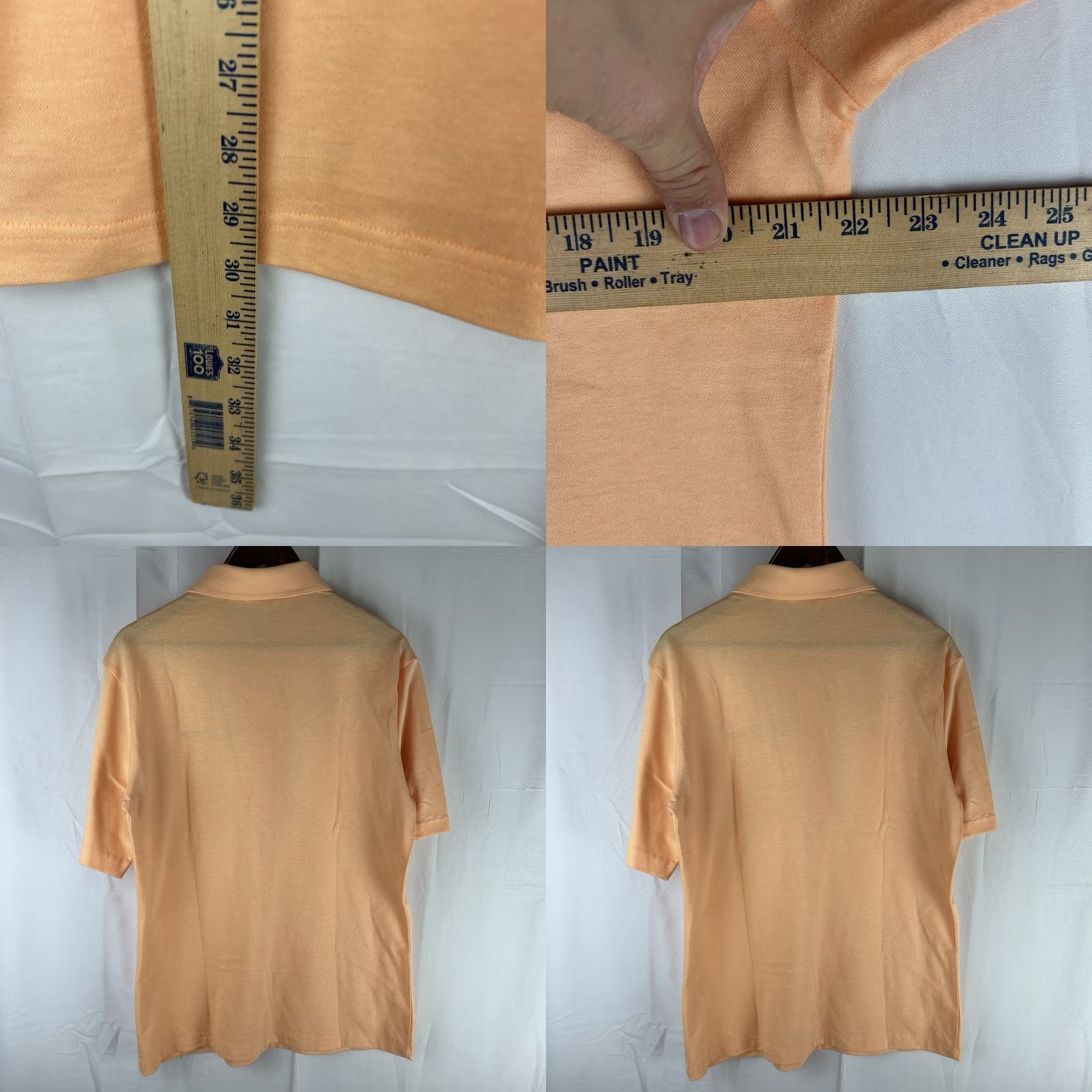 Vintage VTG Entonic Golf Polo Mens Large Orange Peach Minot Country Club 70s 80s Size US L / EU 52-54 / 3 - 8 Thumbnail