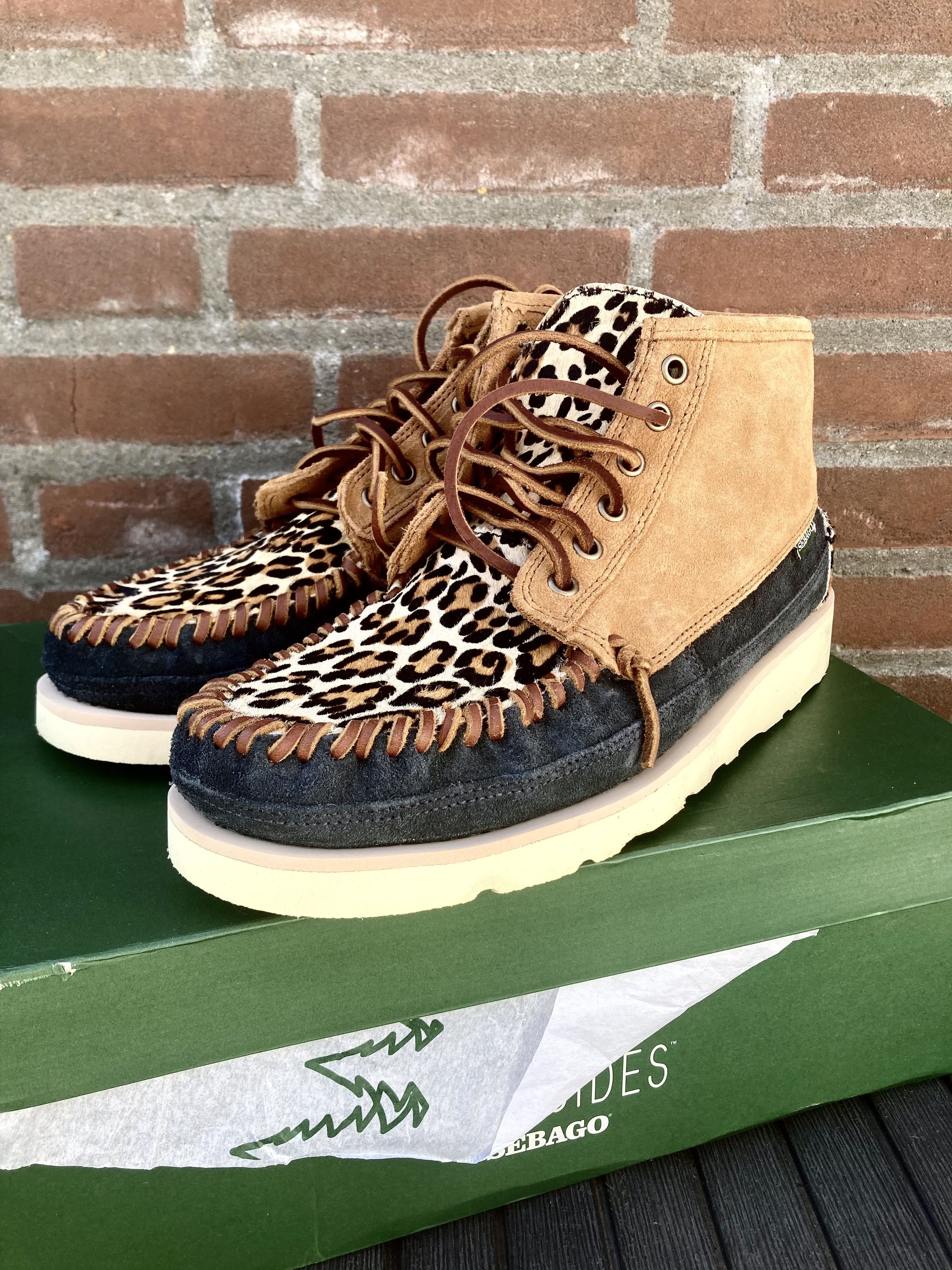 Sebago Cayuga Campsides Vibram wild chukka mid leopard animal 9 43 Size US 9 / EU 42 - 2 Thumbnail