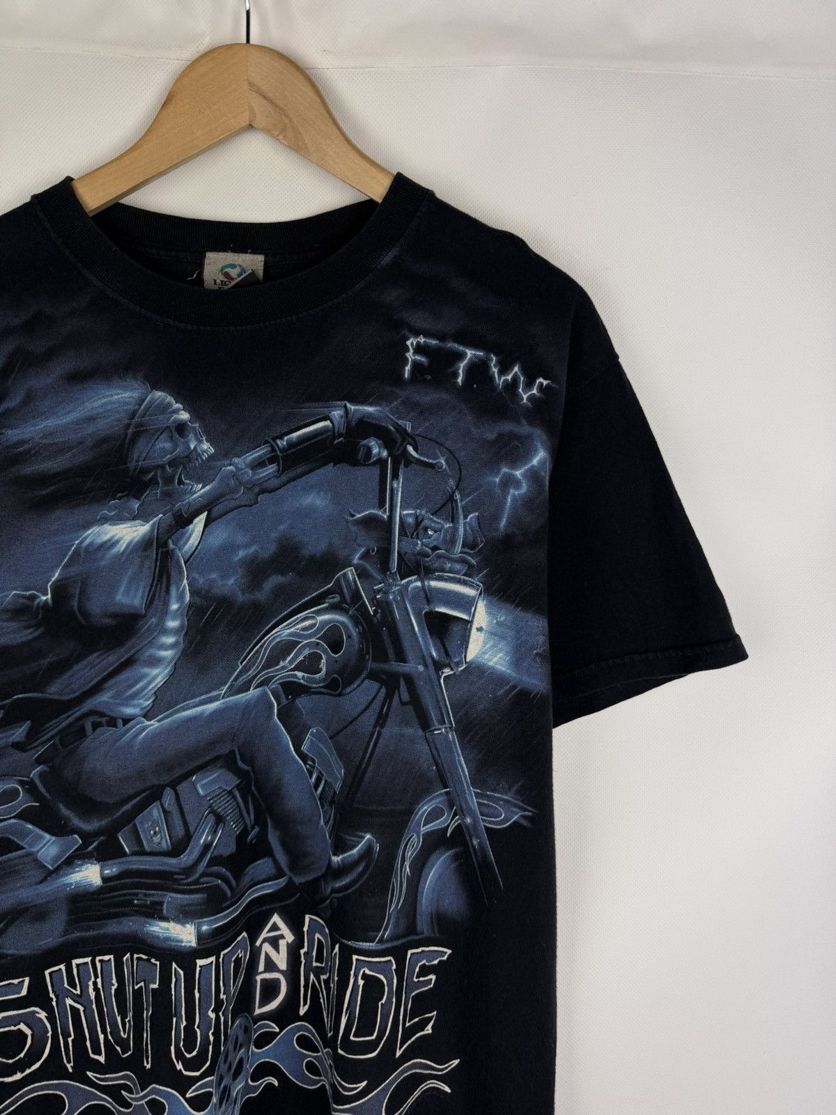 Liquid Blue FTW Shut Up And Ride Liquid Blue Graphic Print T Shirt Tee Size US L / EU 52-54 / 3 - 5 Thumbnail