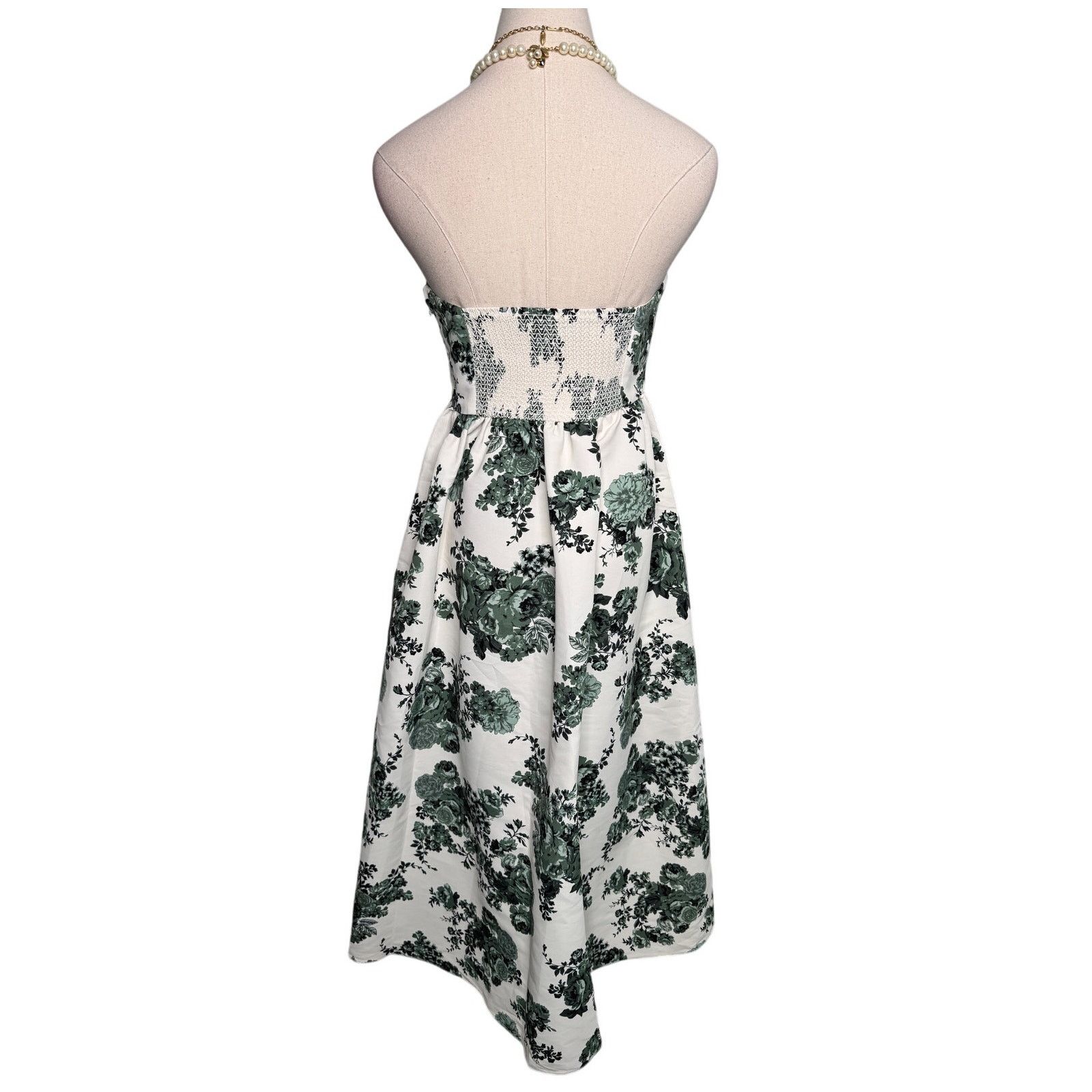 Sachin & Babi Sachin & Babi Blaine Strapless Midi Dress green white size 6 Size M / US 6-8 / IT 42-44 - 6 Thumbnail