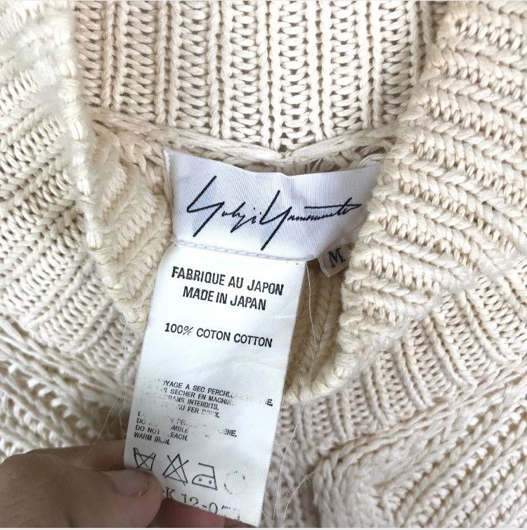 Yohji Yamamoto Yohji Yamamoto Yohji Sign Plain Fringe Knitwear Japan Size M / US 6-8 / IT 42-44 - 2 Thumbnail