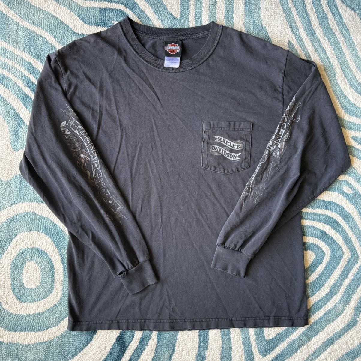 Harley Davidson Harley Davidson Woodstock Long Sleeve Mens Size Large Size US L / EU 52-54 / 3 - 1 Thumbnail