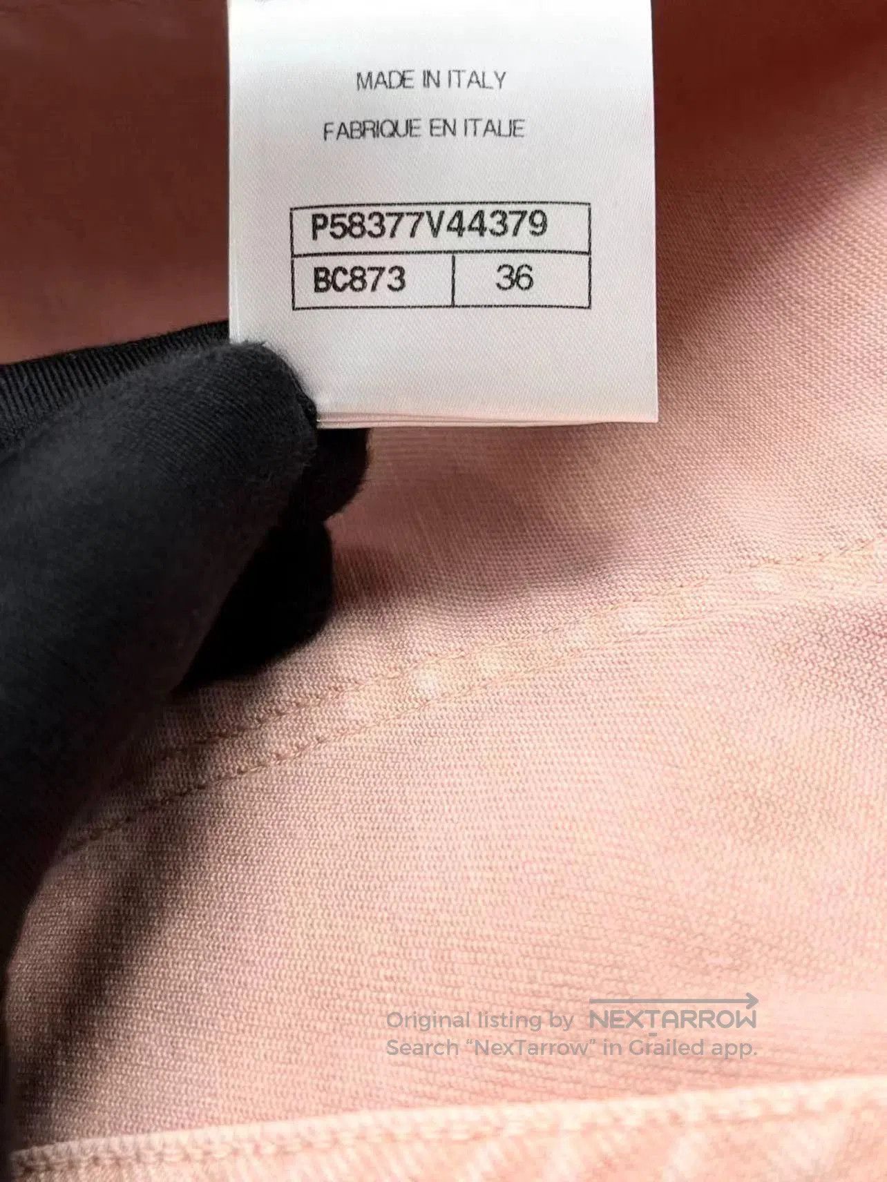 Chanel Chanel Pink High Waist Denim Pants. Size 35" - 6 Thumbnail