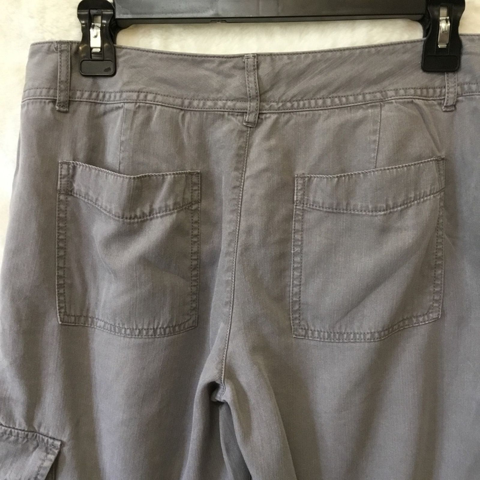 Coldwater Creek Coldwater Creek Gray with Bottom Button Up Pants Size 30" / US 8 / IT 44 - 9 Thumbnail