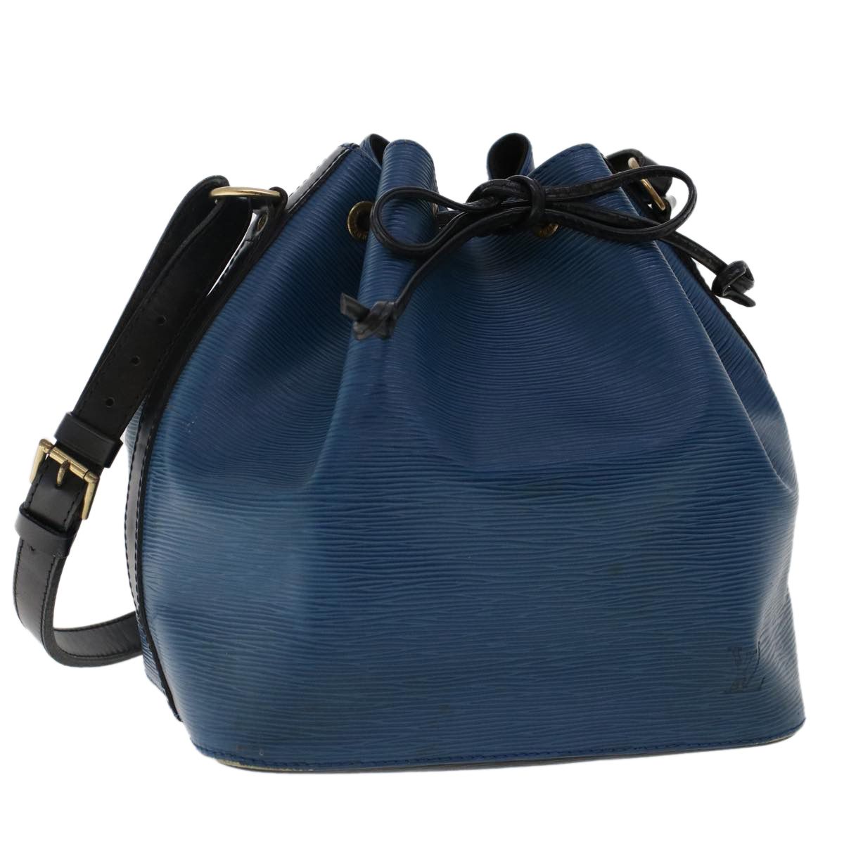 LOUIS VUITTON Epi Petit Noe Shoulder Bag Bicolor Black Blue M44152 auth  48974 Leather ref.1013484 - Joli Closet