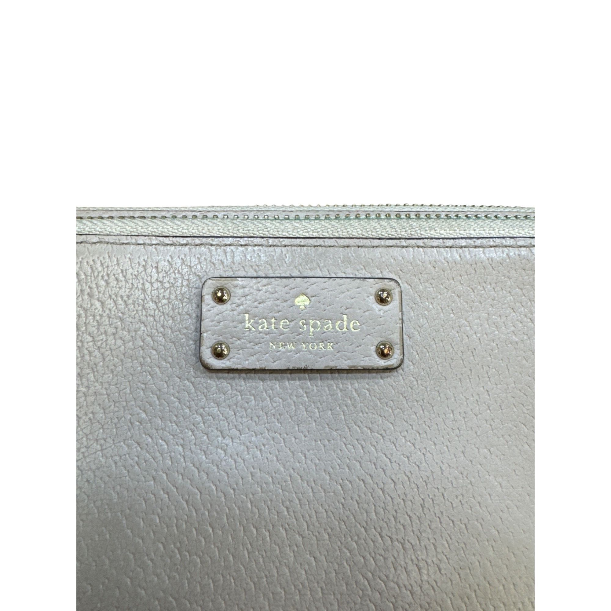 Kate Spade Kate Spade New York Womens Tan Leather Wallet With Zip Closu Size ONE SIZE - 2 Thumbnail